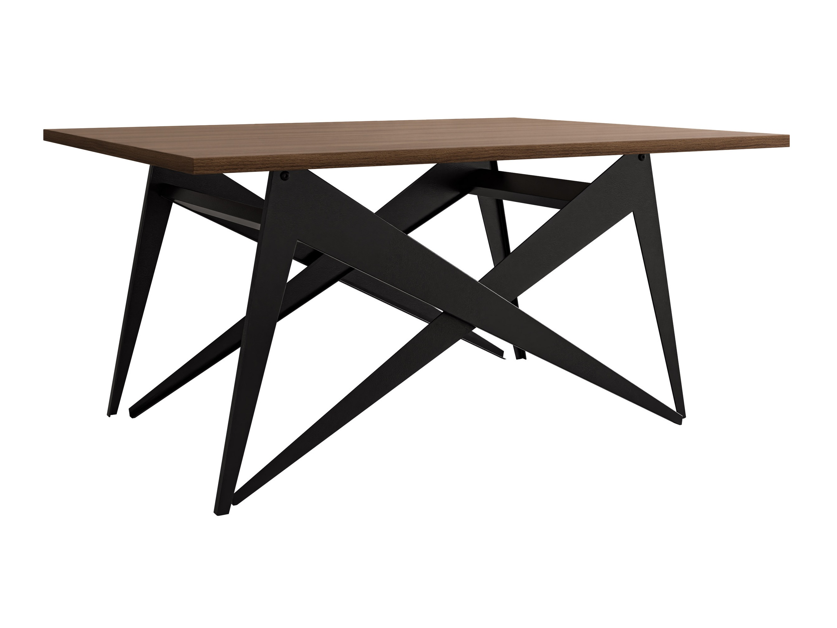 Măsuță de cafea extensibila Oswego 150 (Nuc + Negru)