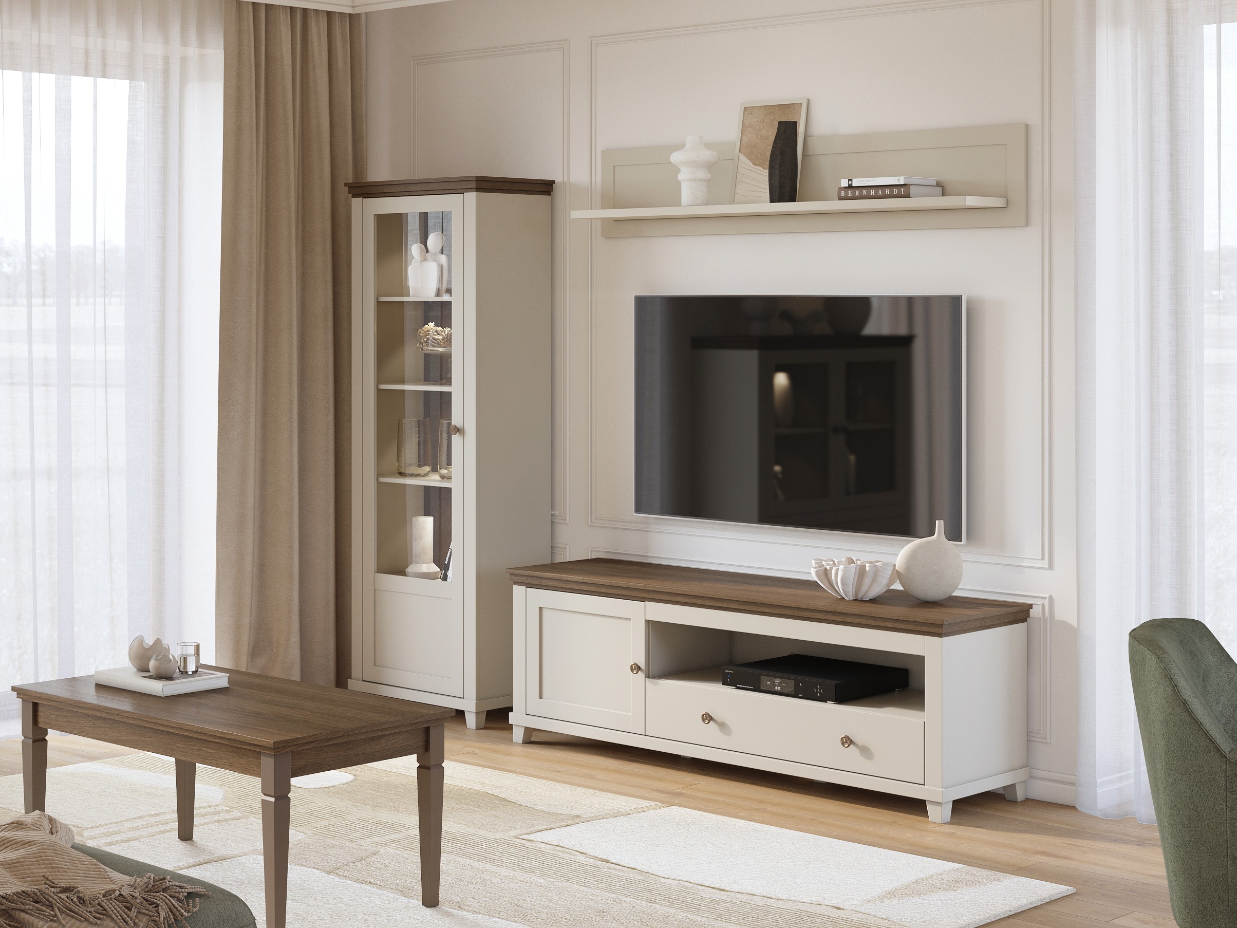 Raft Tolnue 101 (Bej deschis + Stejar)