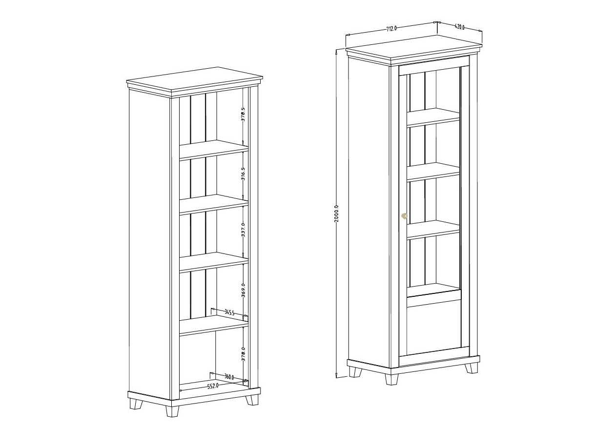 Raft Tolnue 101 (Bej deschis + Stejar)