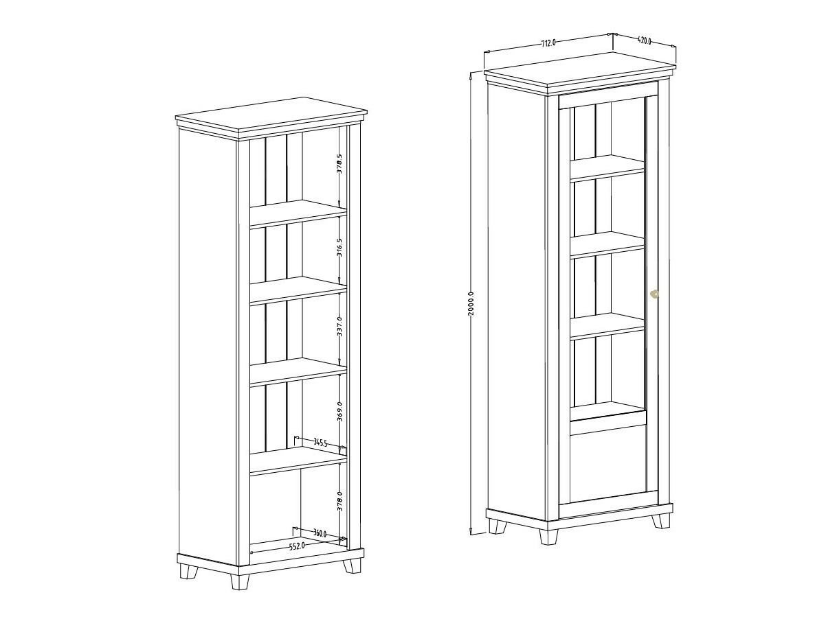 Raft Tolnue 101 (Verde închis + Stejar lefkas)