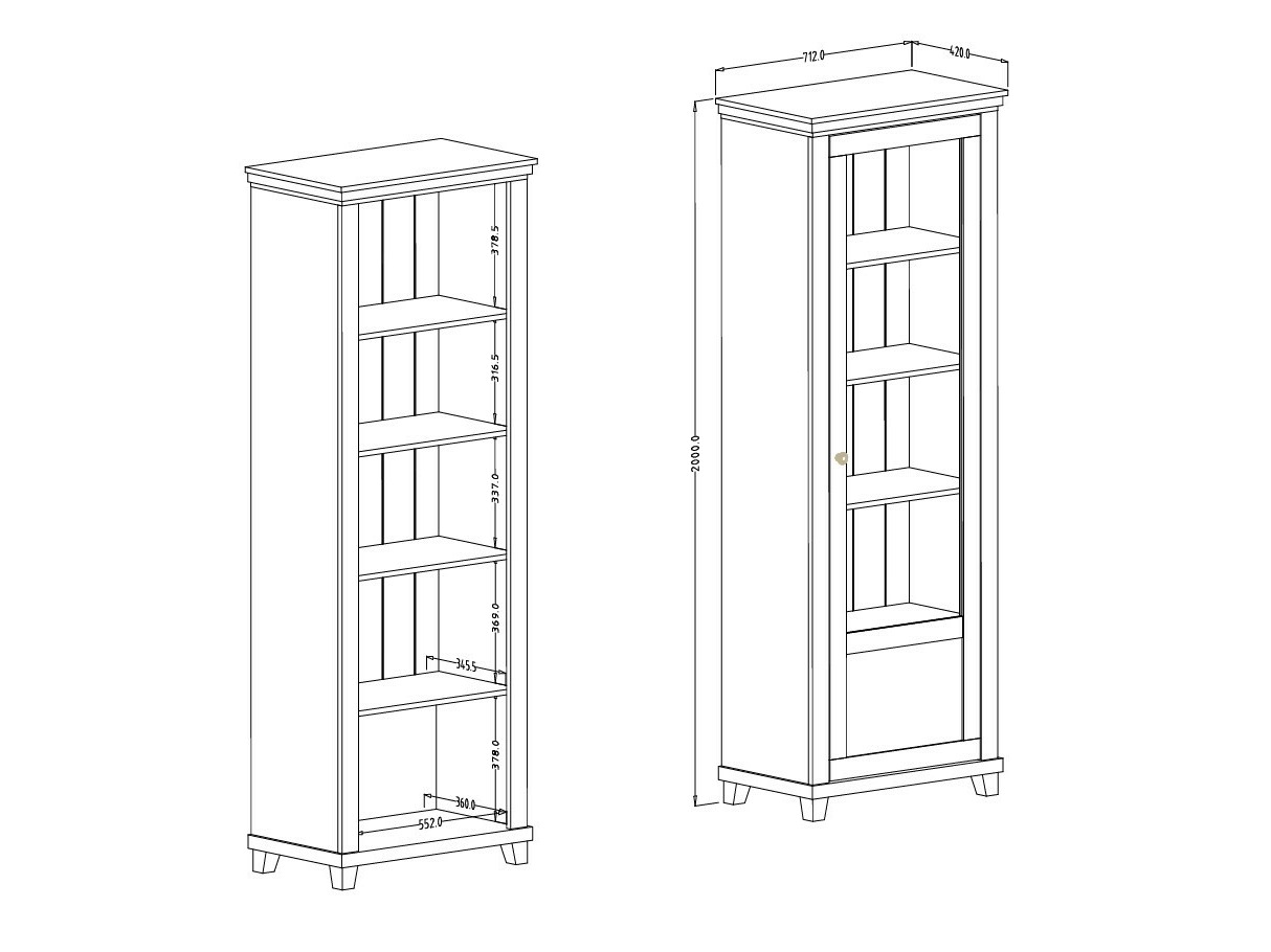 Raft Tolnue 101 (Verde închis + Stejar lefkas)