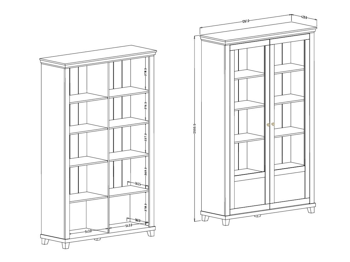Raft Tolnue 102 (Verde închis + Stejar lefkas)
