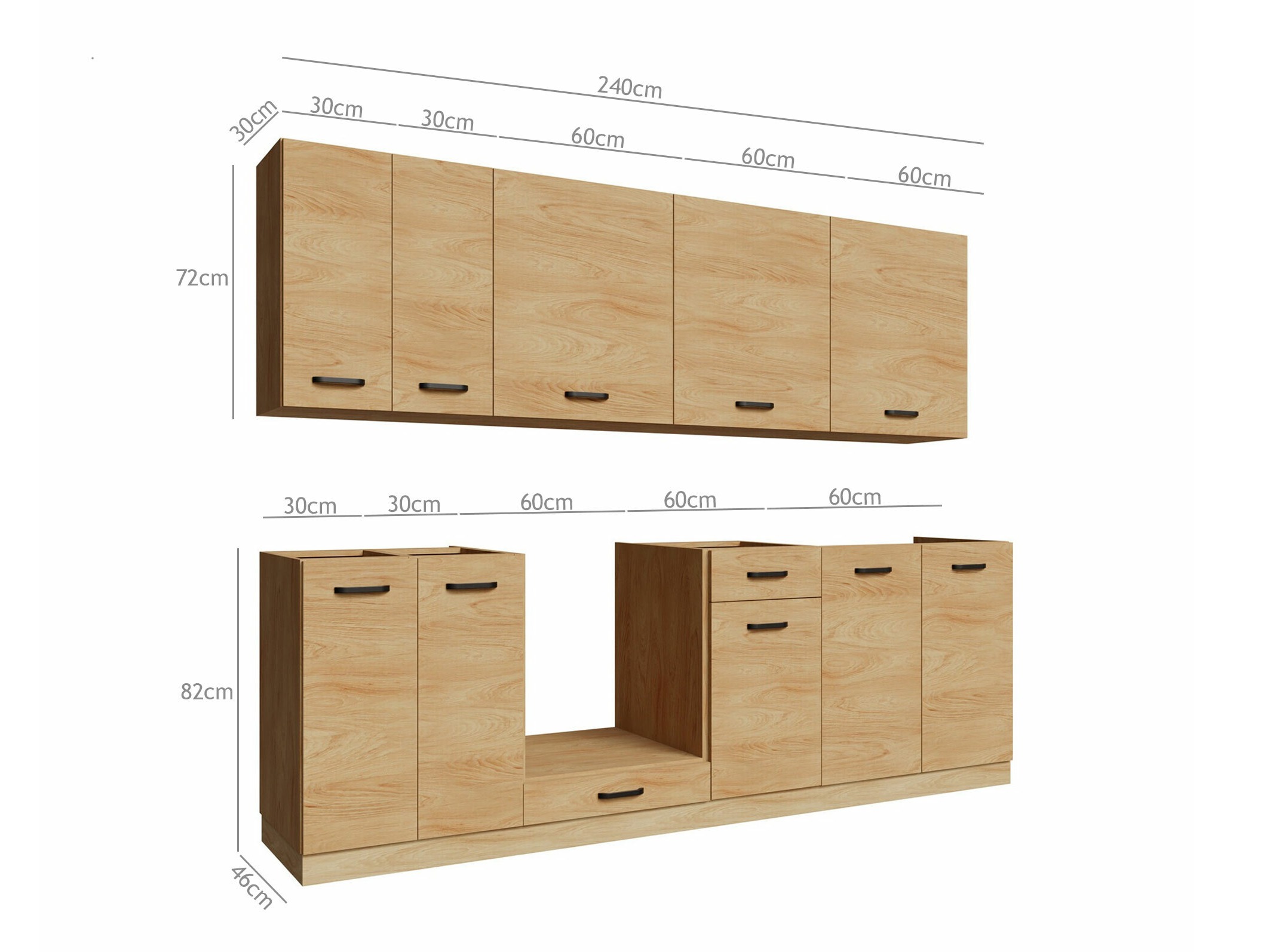 Set de bucătărie modular Amper Lancelot 172