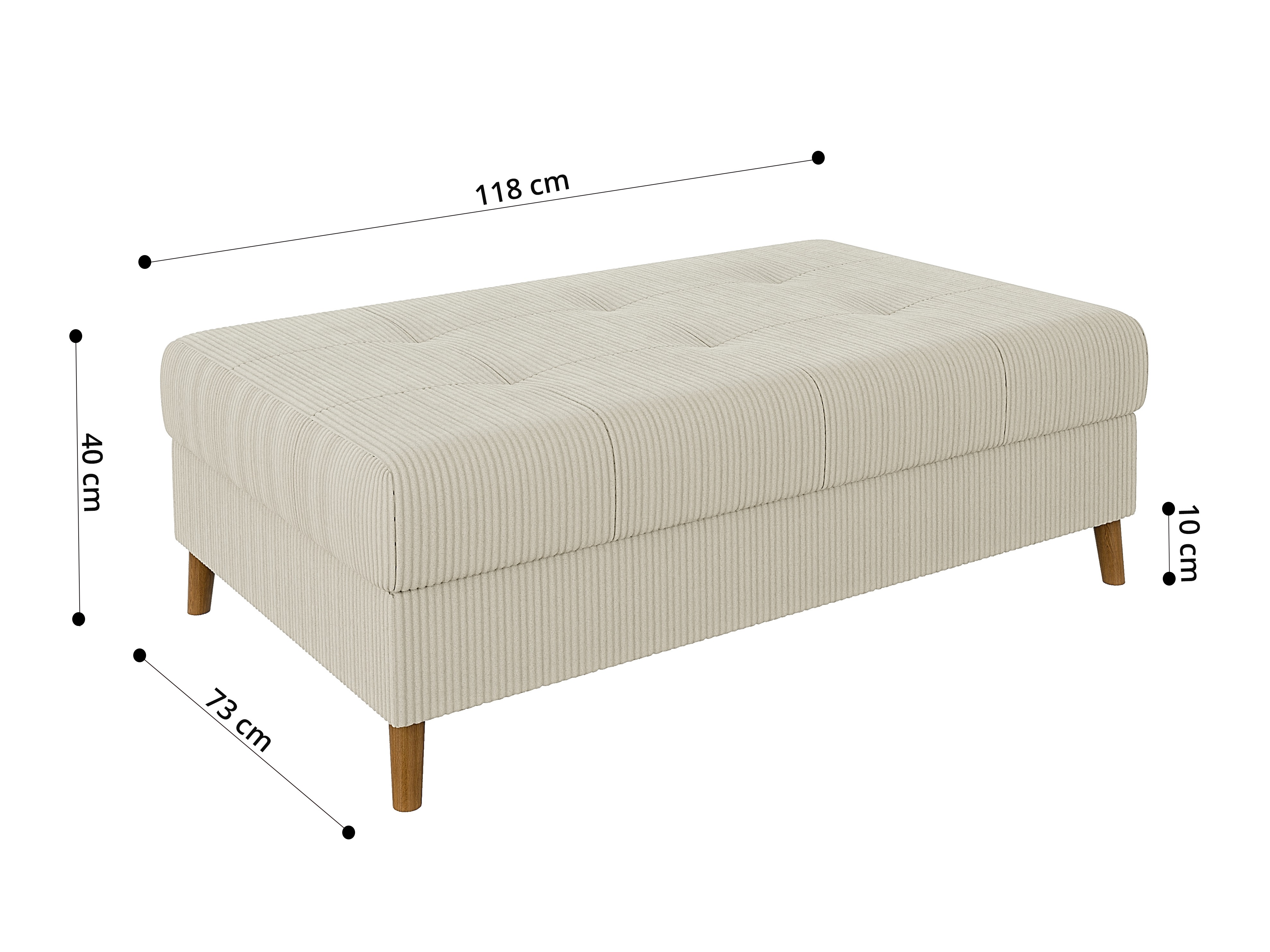 Taburet tapițat Elbmori 102 (Lincoln 03)