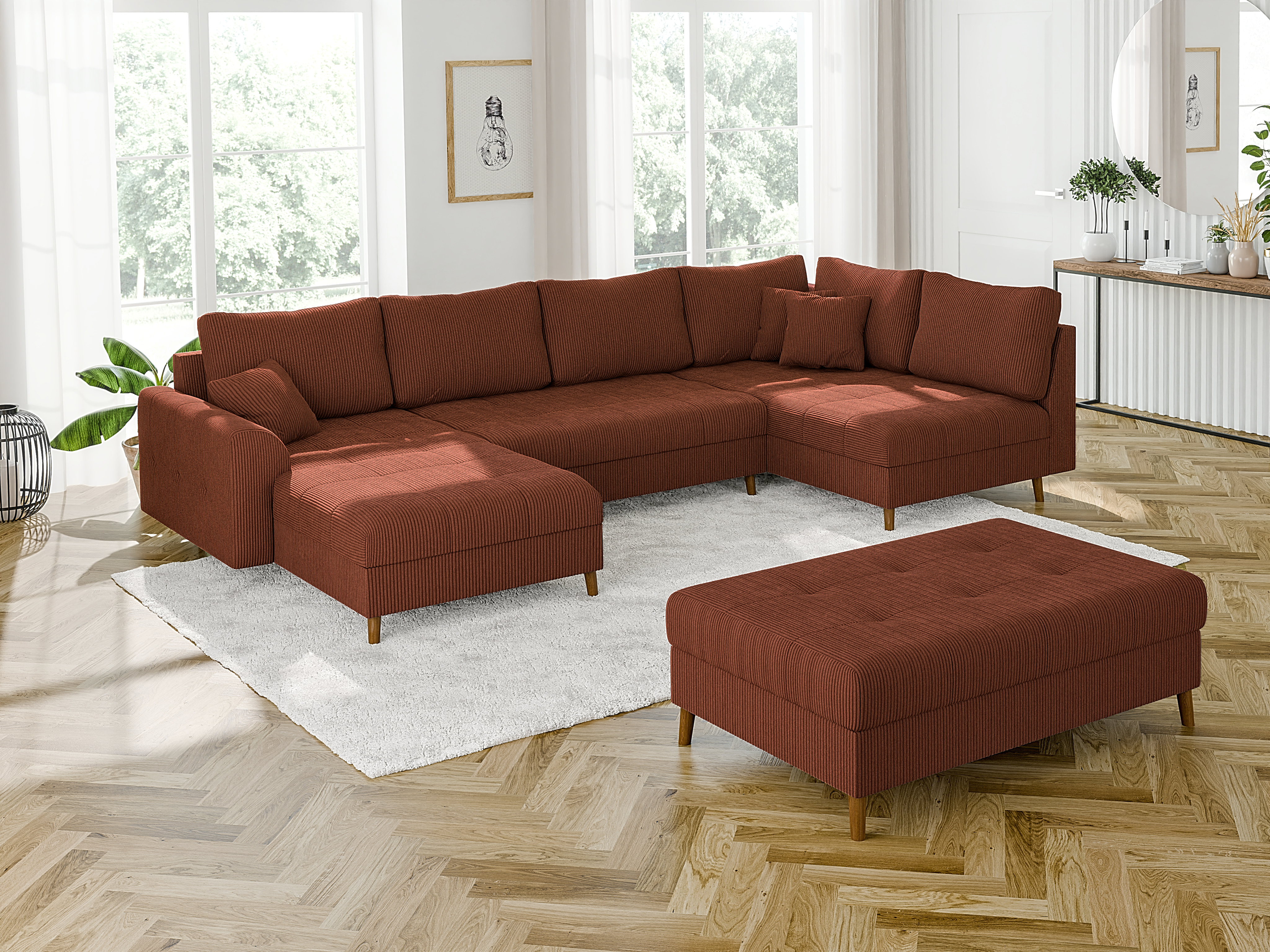 Taburet tapițat Elbmori 102 (Lincoln 57)