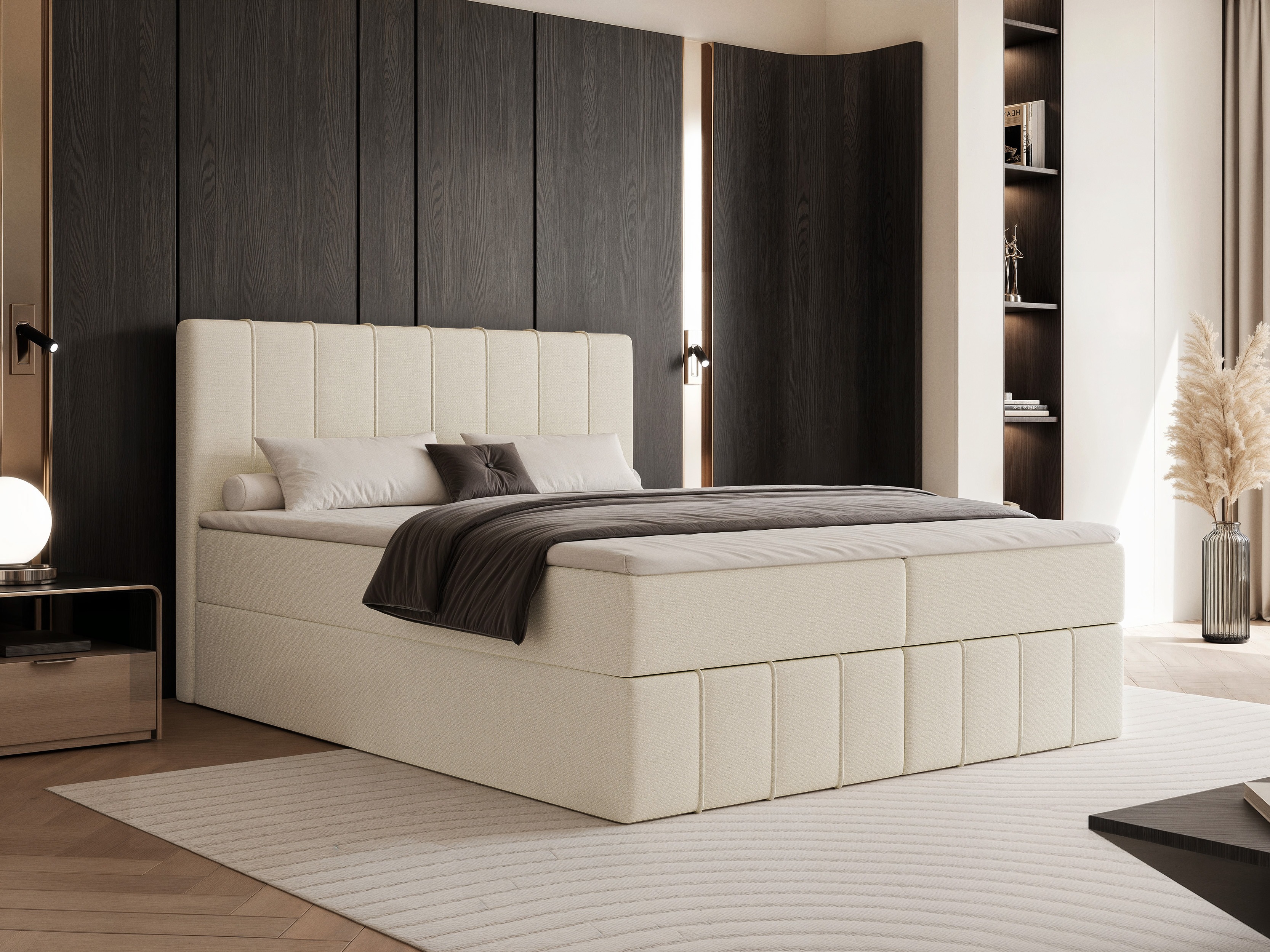 Pat boxspring Martinez 125 (Lumi 03)