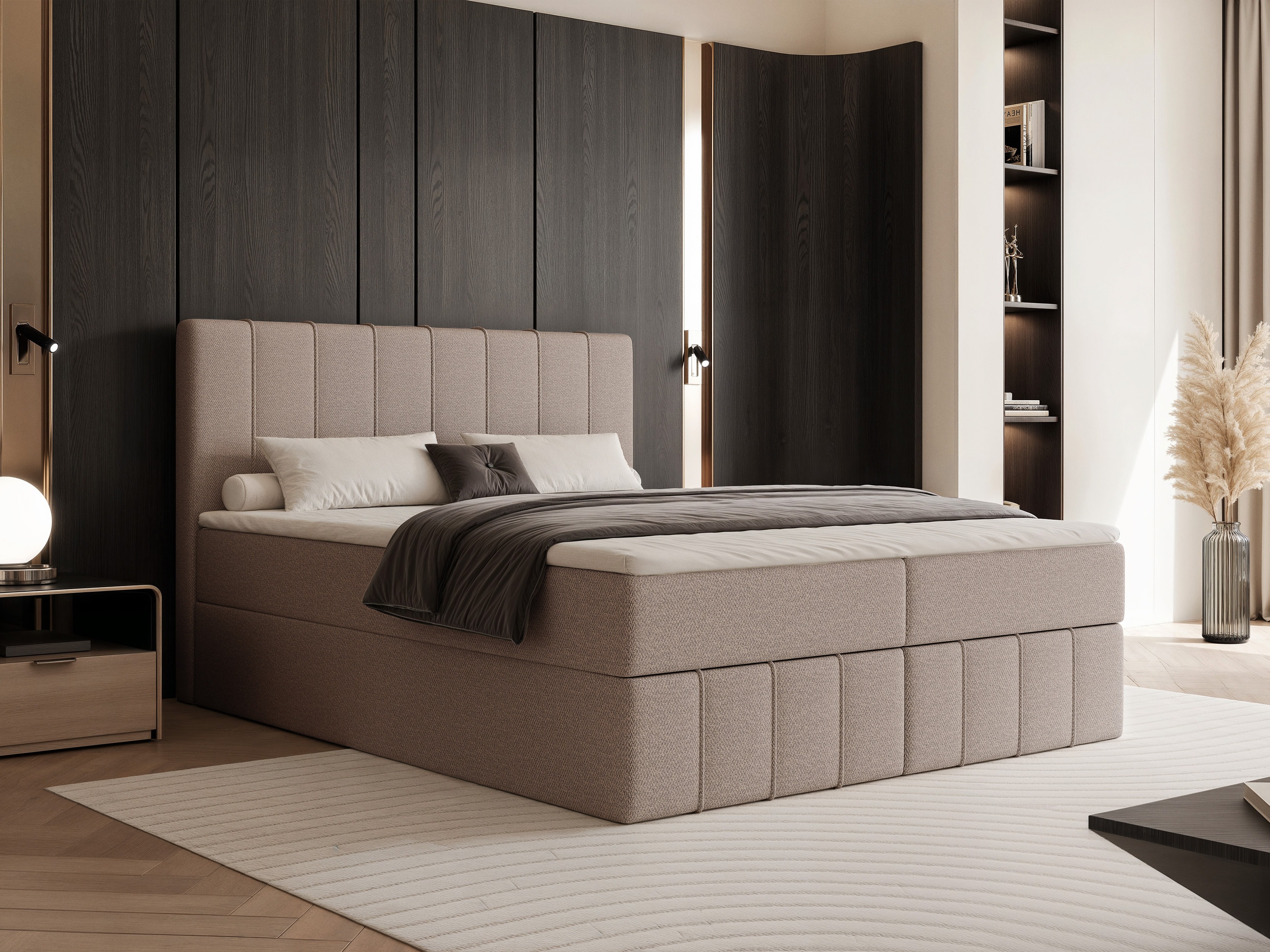 Pat boxspring Martinez 125 (Lumi 19)