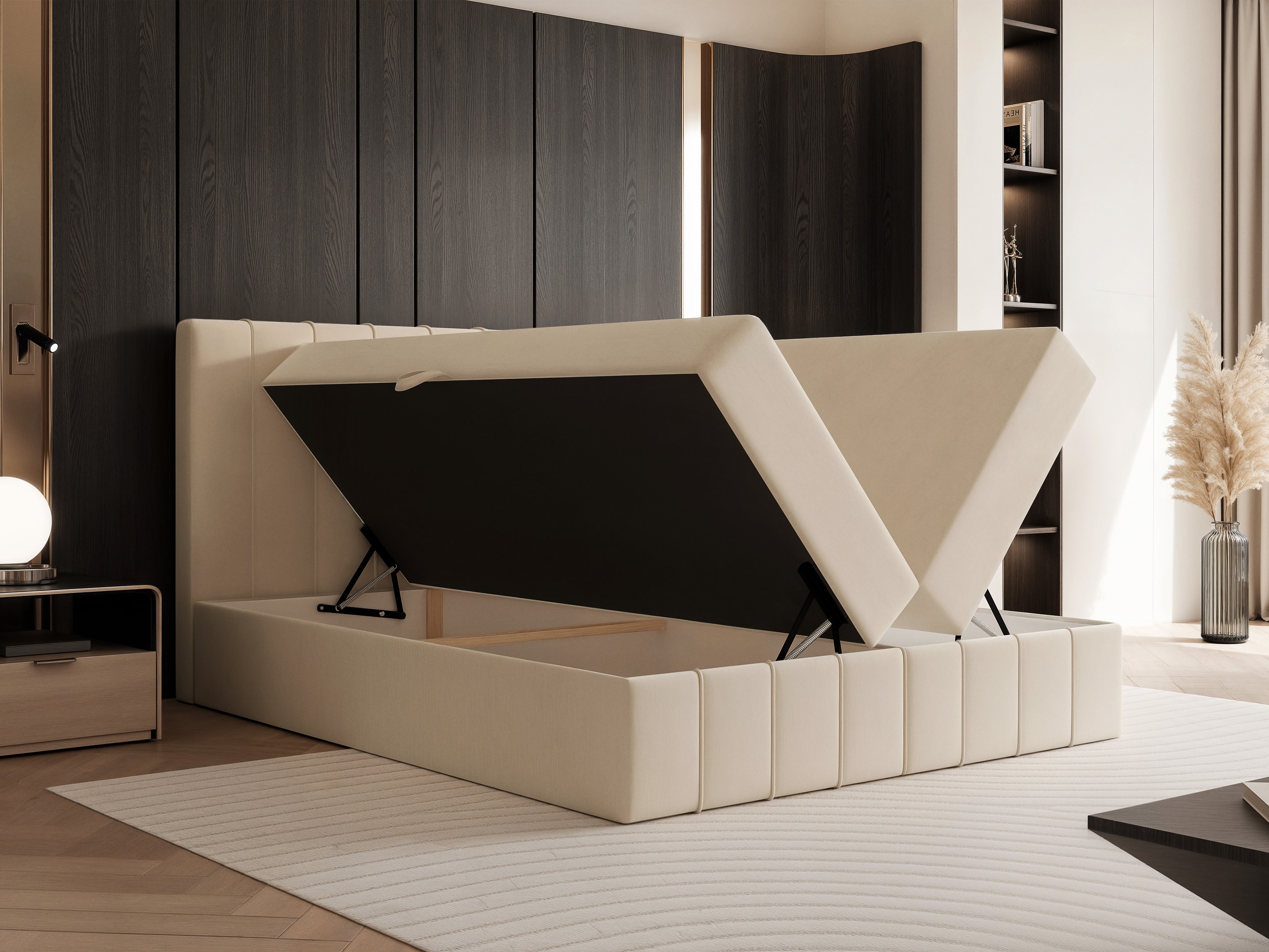 Pat boxspring Martinez 125 (Lumi 19)
