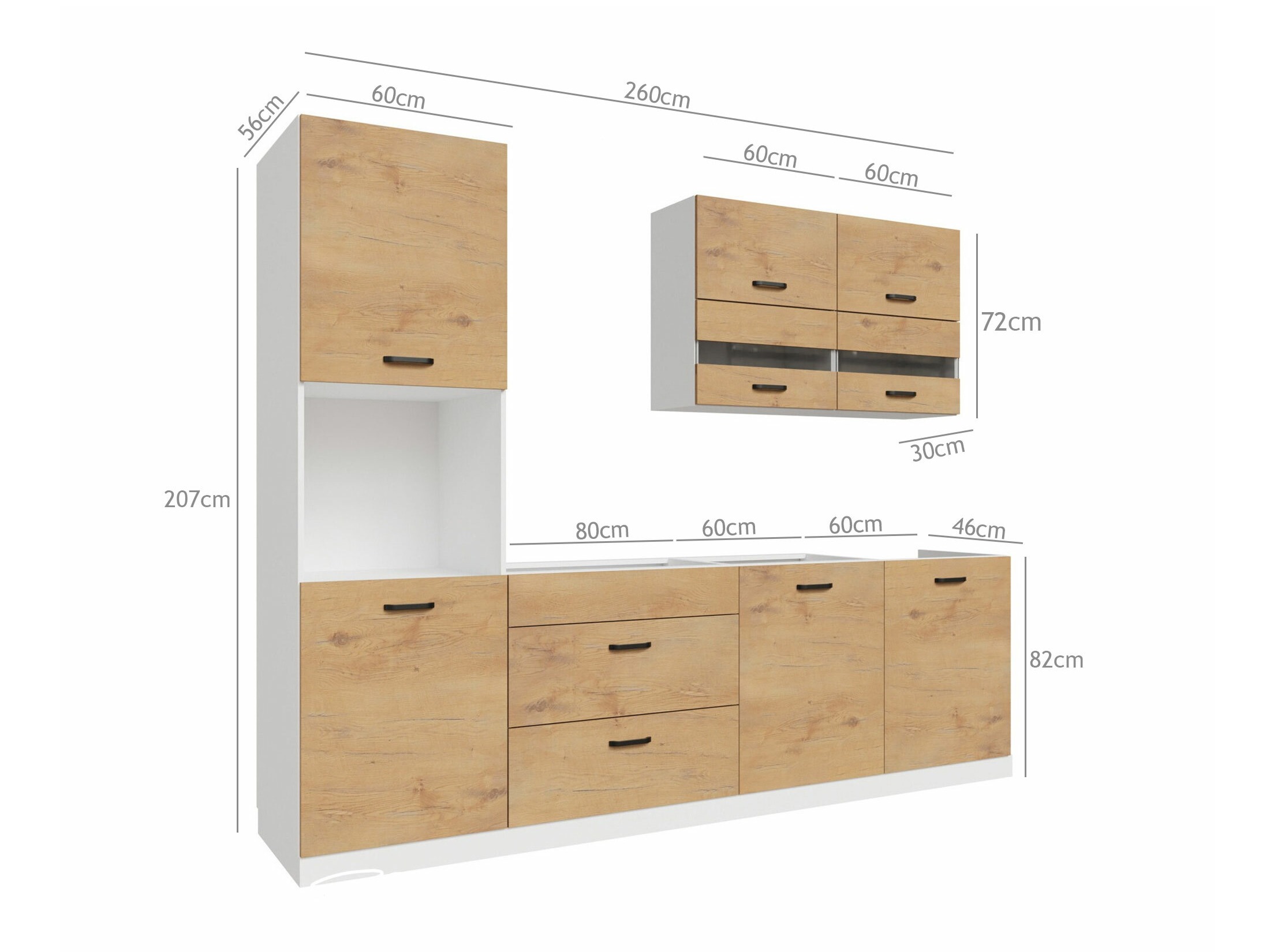 Set de bucătărie modular Amper Lancelot 171