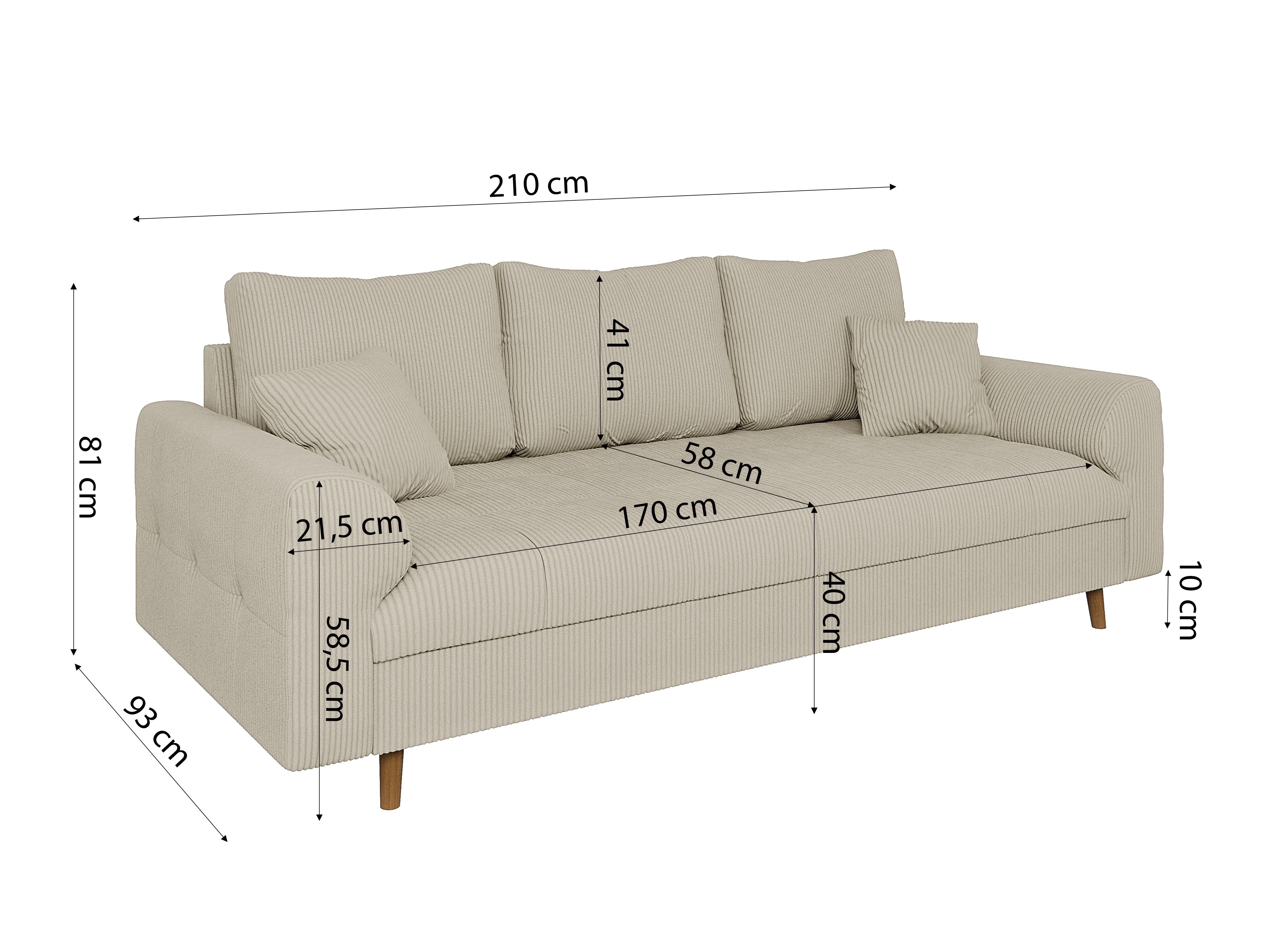 Set mobilier tapițat Elbmori 107 (Lincoln 03)