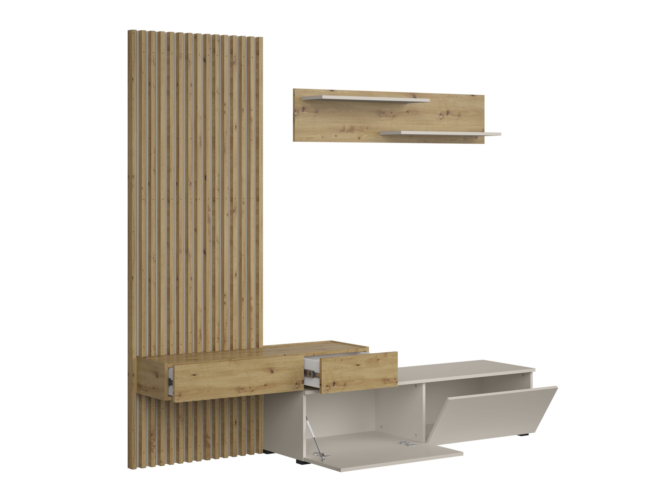 Set camera de zi Houston 2086 (Stejar artizan + Cașmir)