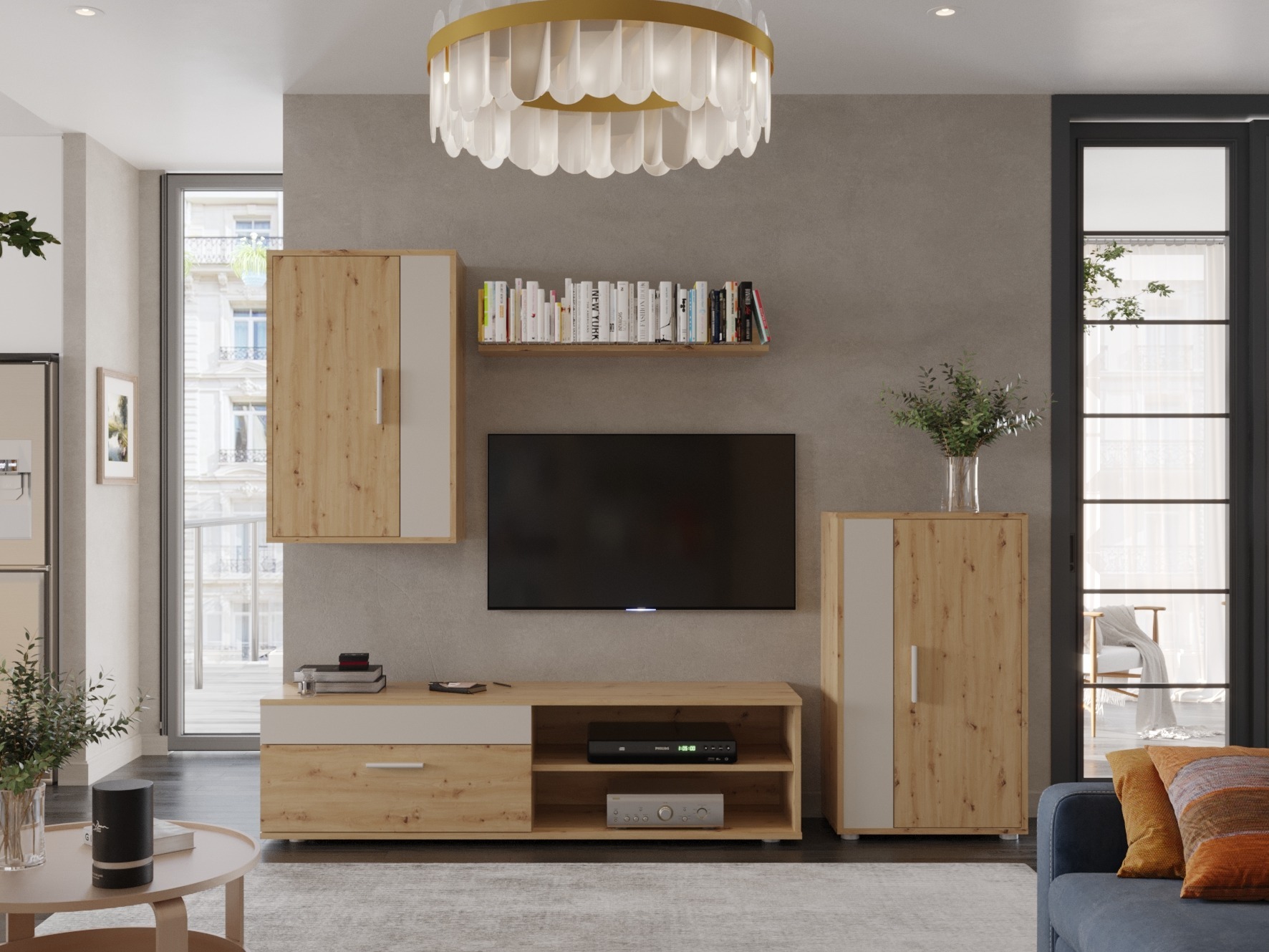 Set camera de zi Houston 2087 (Stejar artizan + Cașmir)