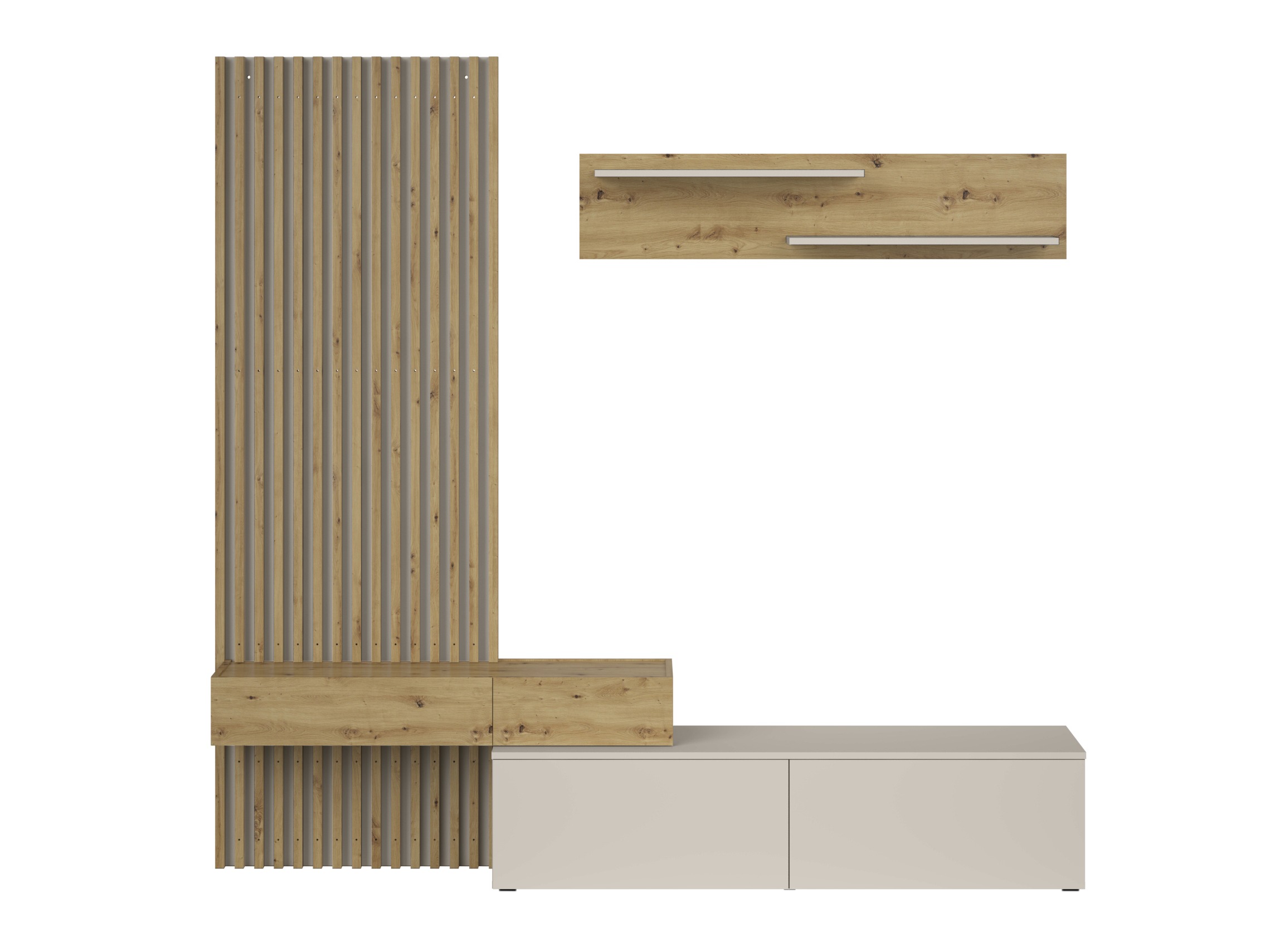 Set de living Houston 2086 (Stejar artizan + Cașmir)