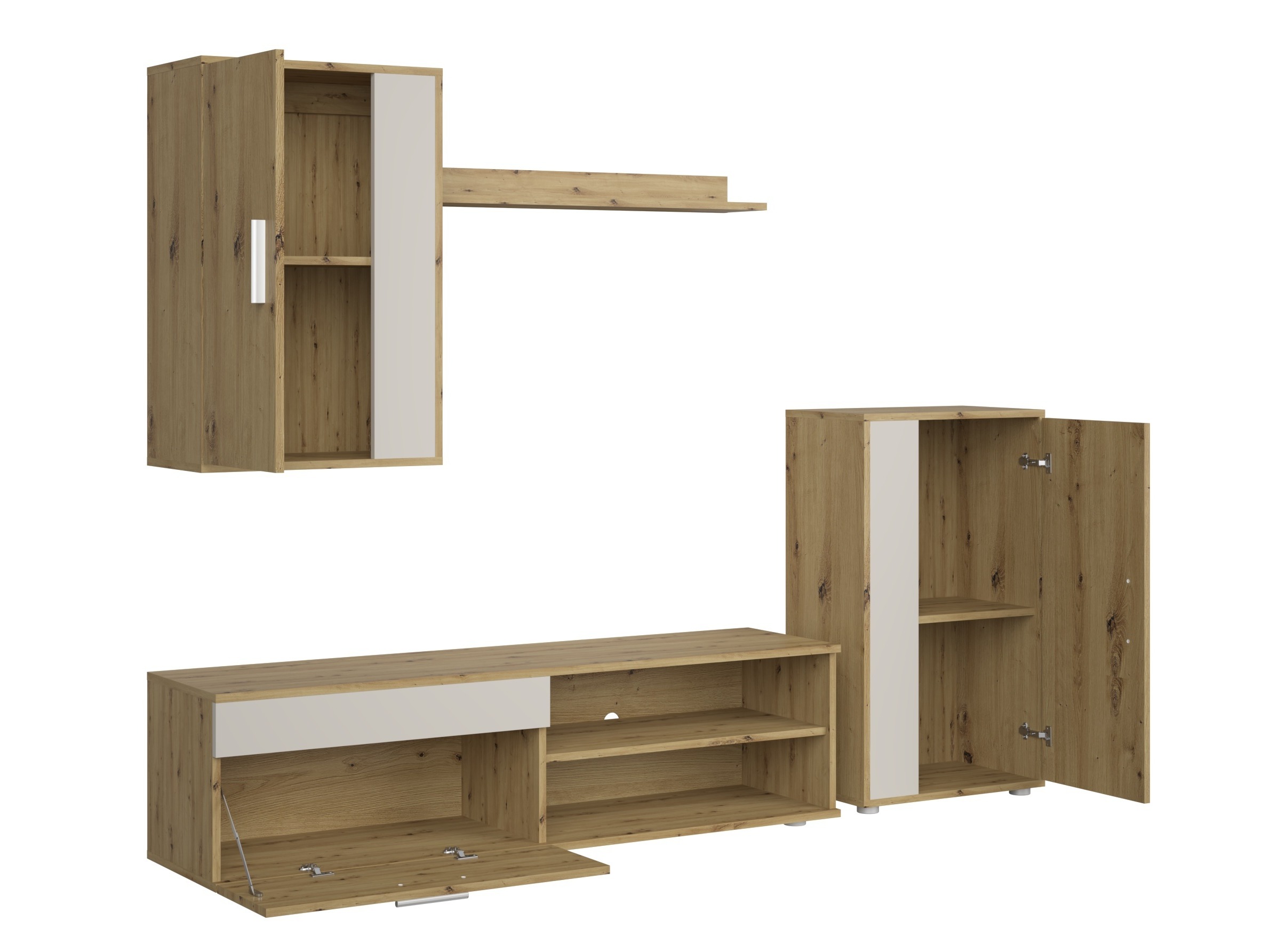 Set de living Houston 2087 (Stejar artizan + Cașmir)