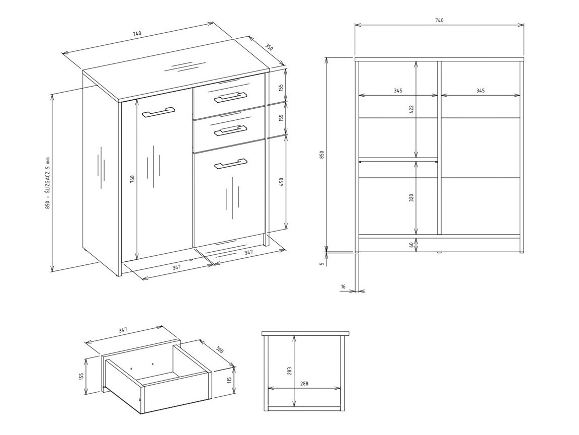 Comodă Mandeville 338