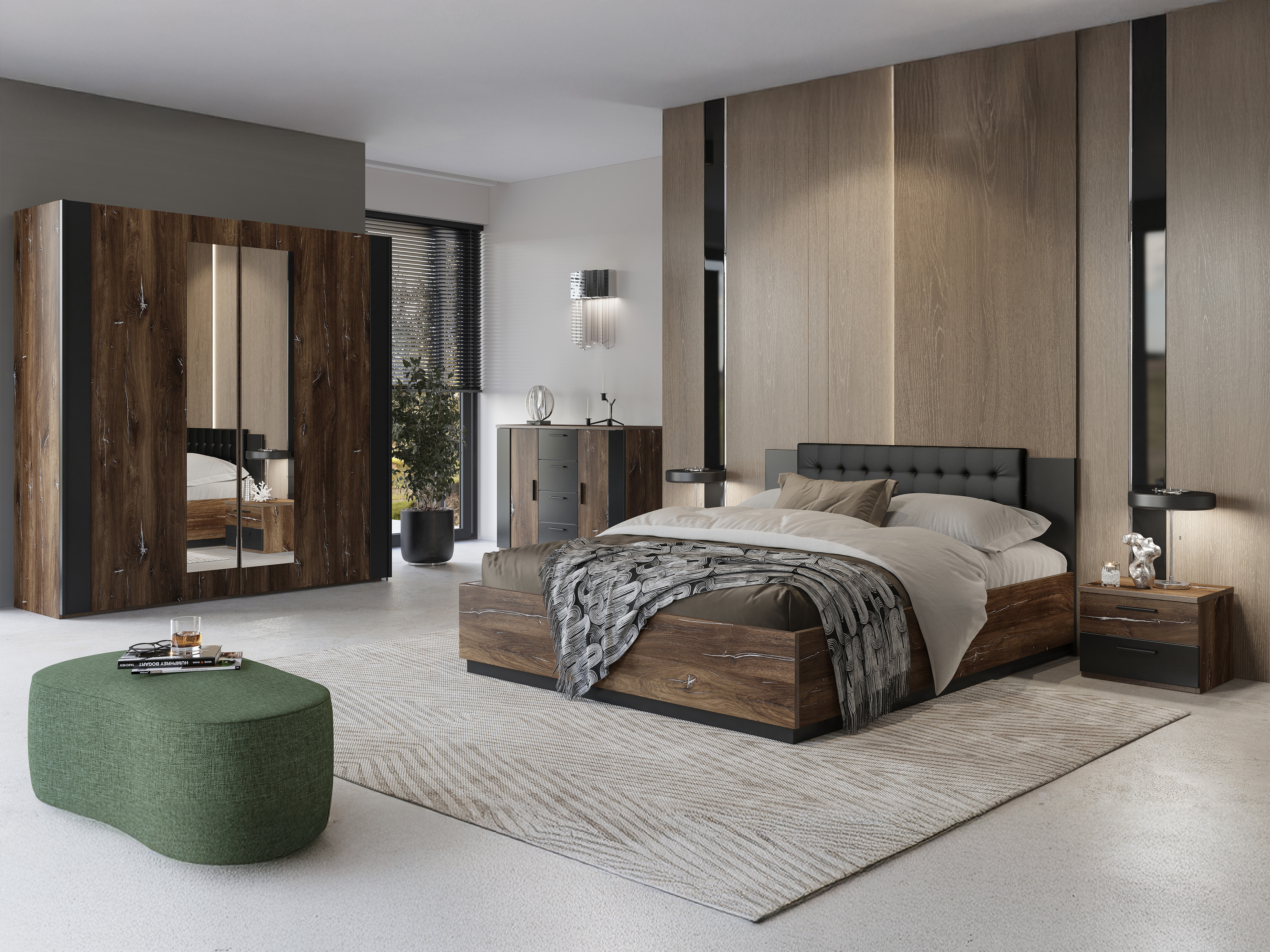 Pat Felelie 104 (Stejar Flagstaf închis + Argint)