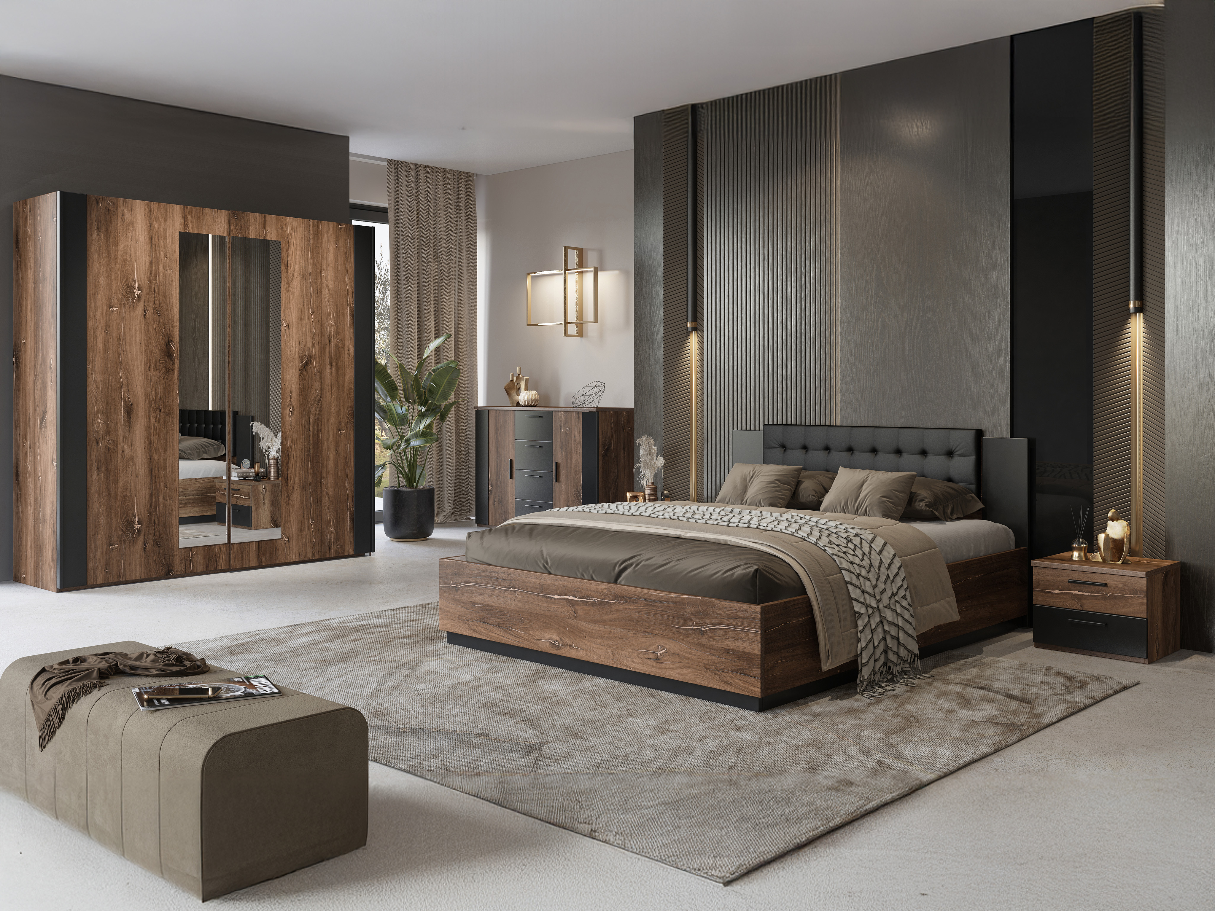 Pat Felelie 104 (Stejar Flagstaf închis + Cupru)