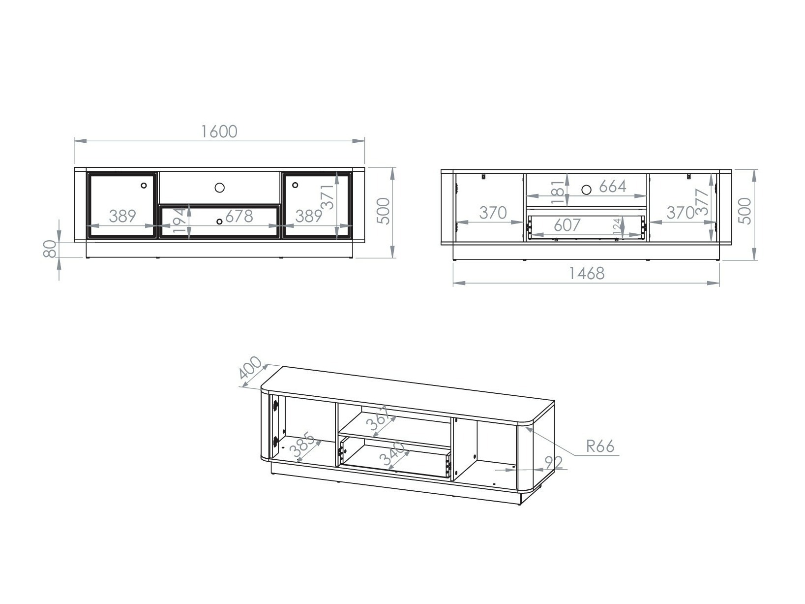 Comodă TV Cavrome 103