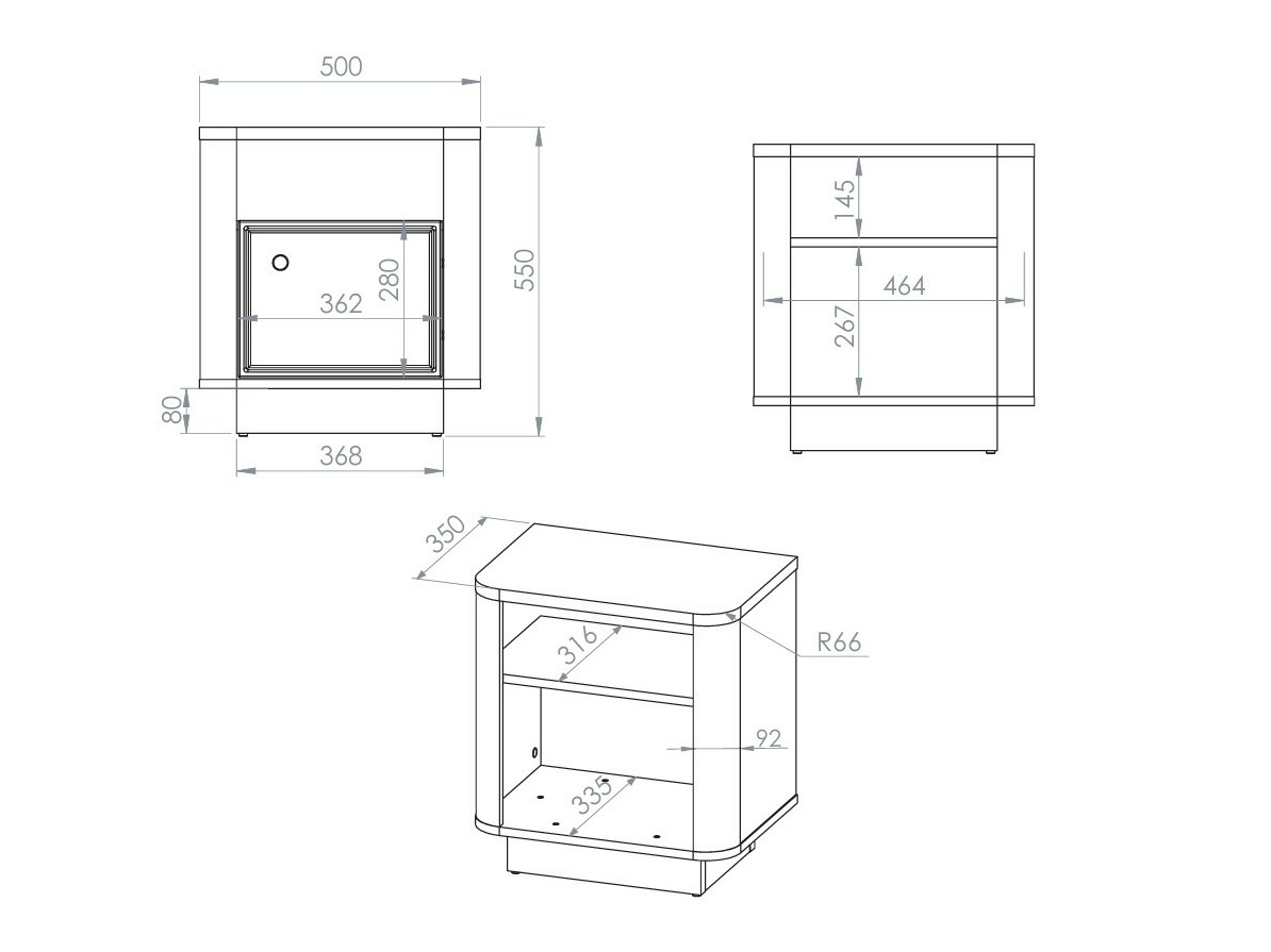 Noptieră Cavrome 107