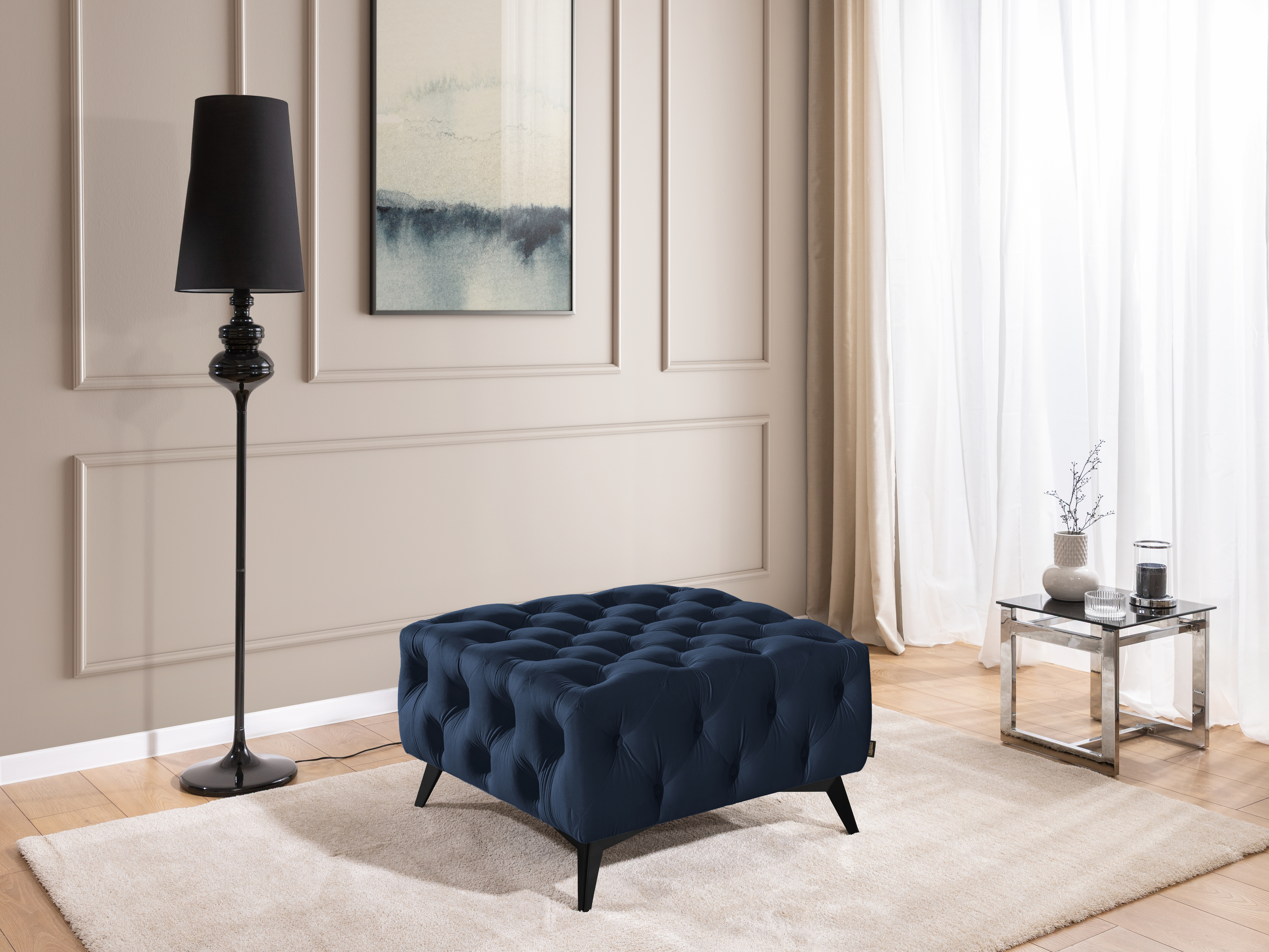 Taburet tapițat Rocklin 121 (Riviera 81)