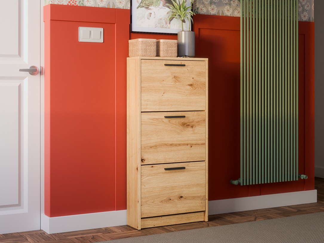 Dulap pantofi Ontario 186 (Stejar artizan)