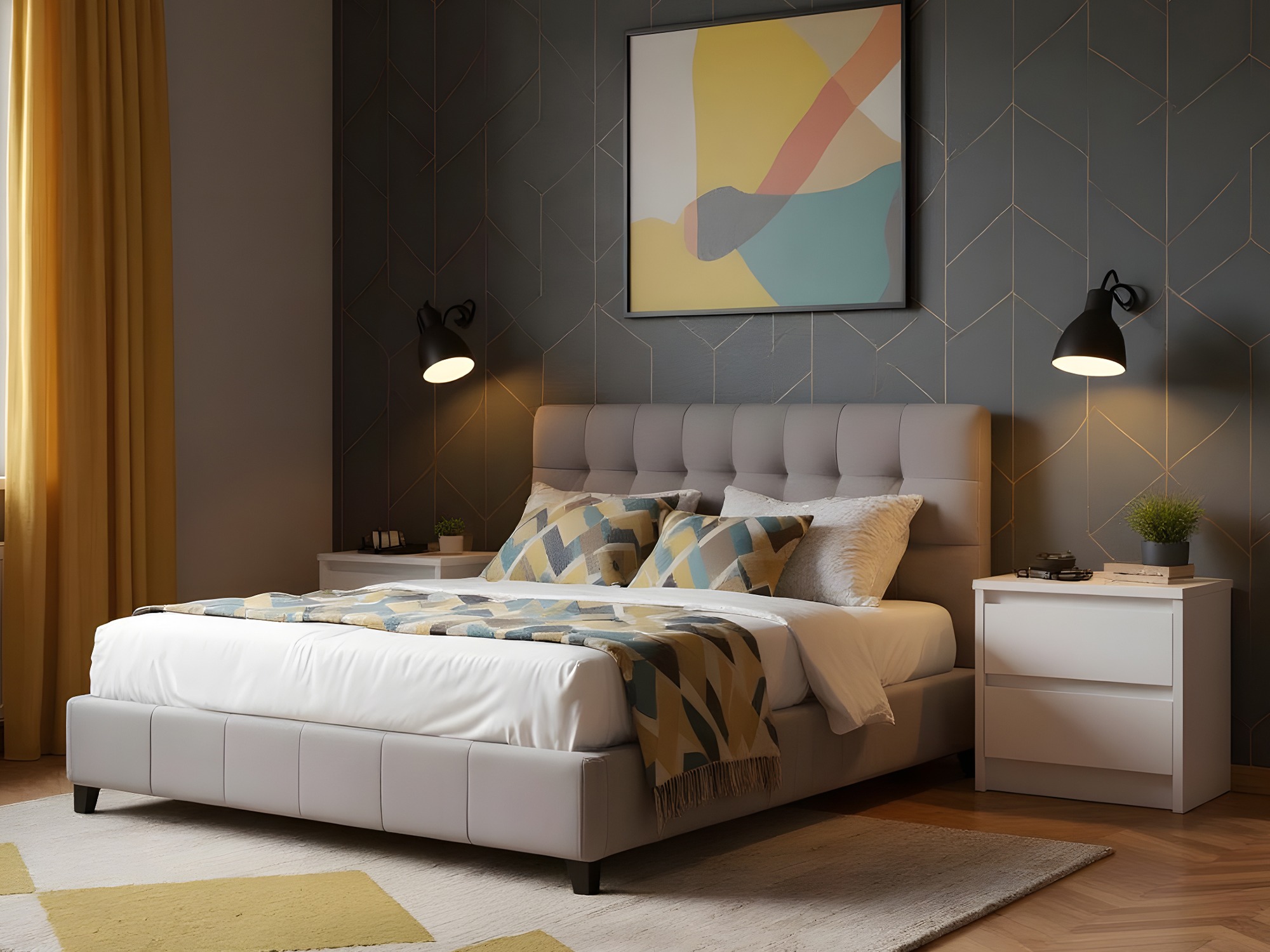 Noptieră Ontario 197 (Alb)