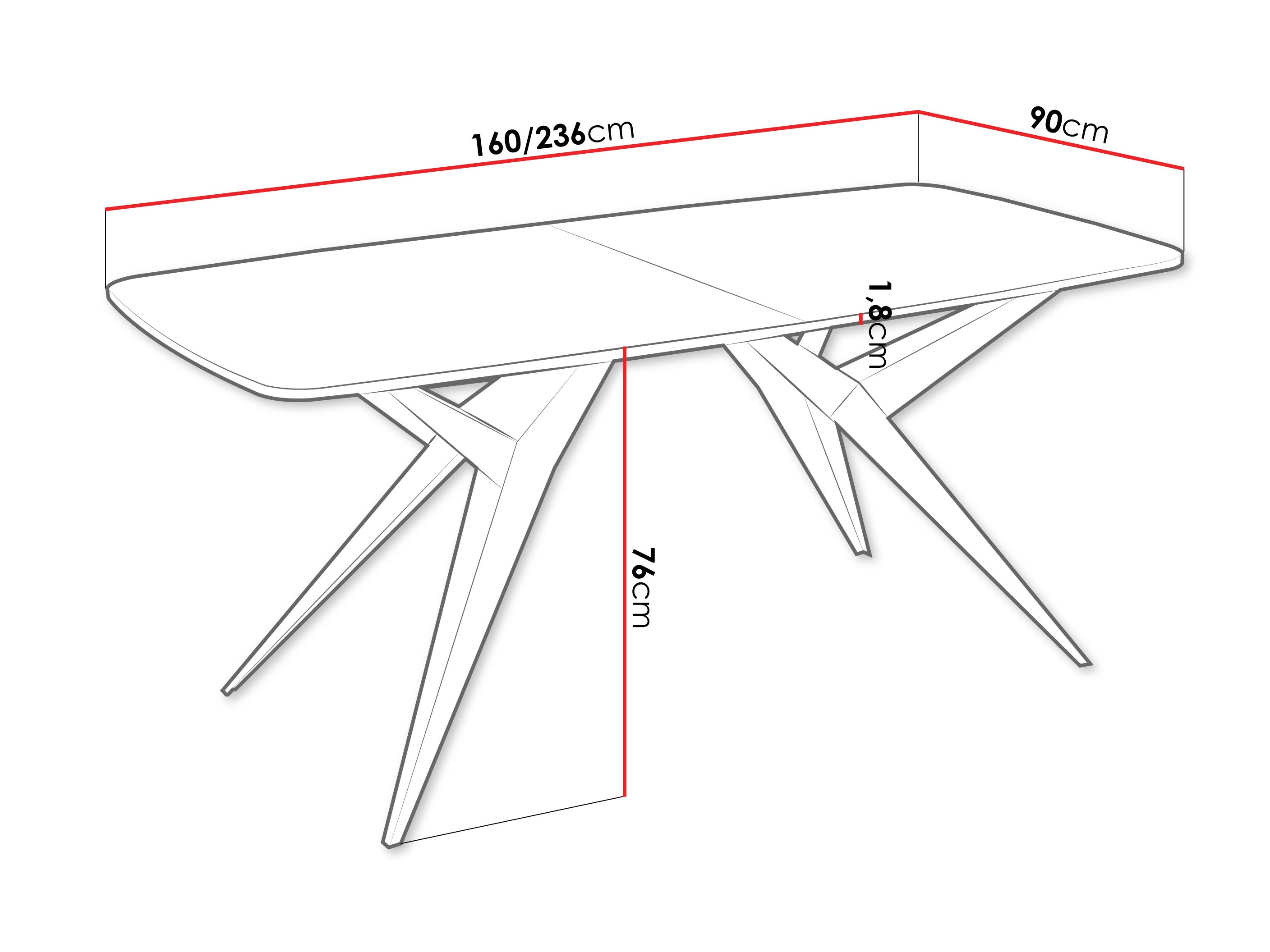 Masă Oswego 152 (Stejar Craft auriu)