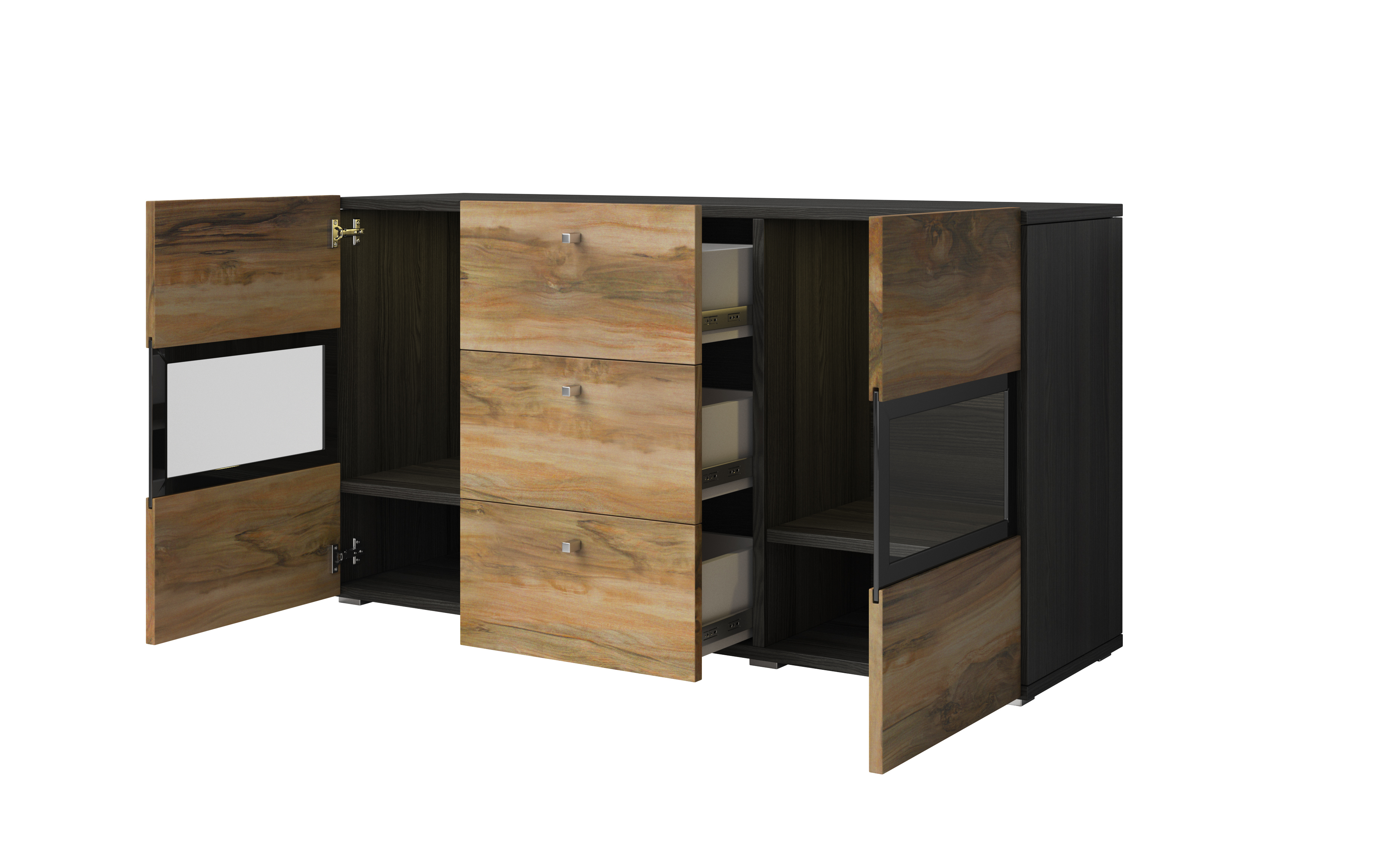 Set de living Serodeu 104 (Nuc + Maro închis)