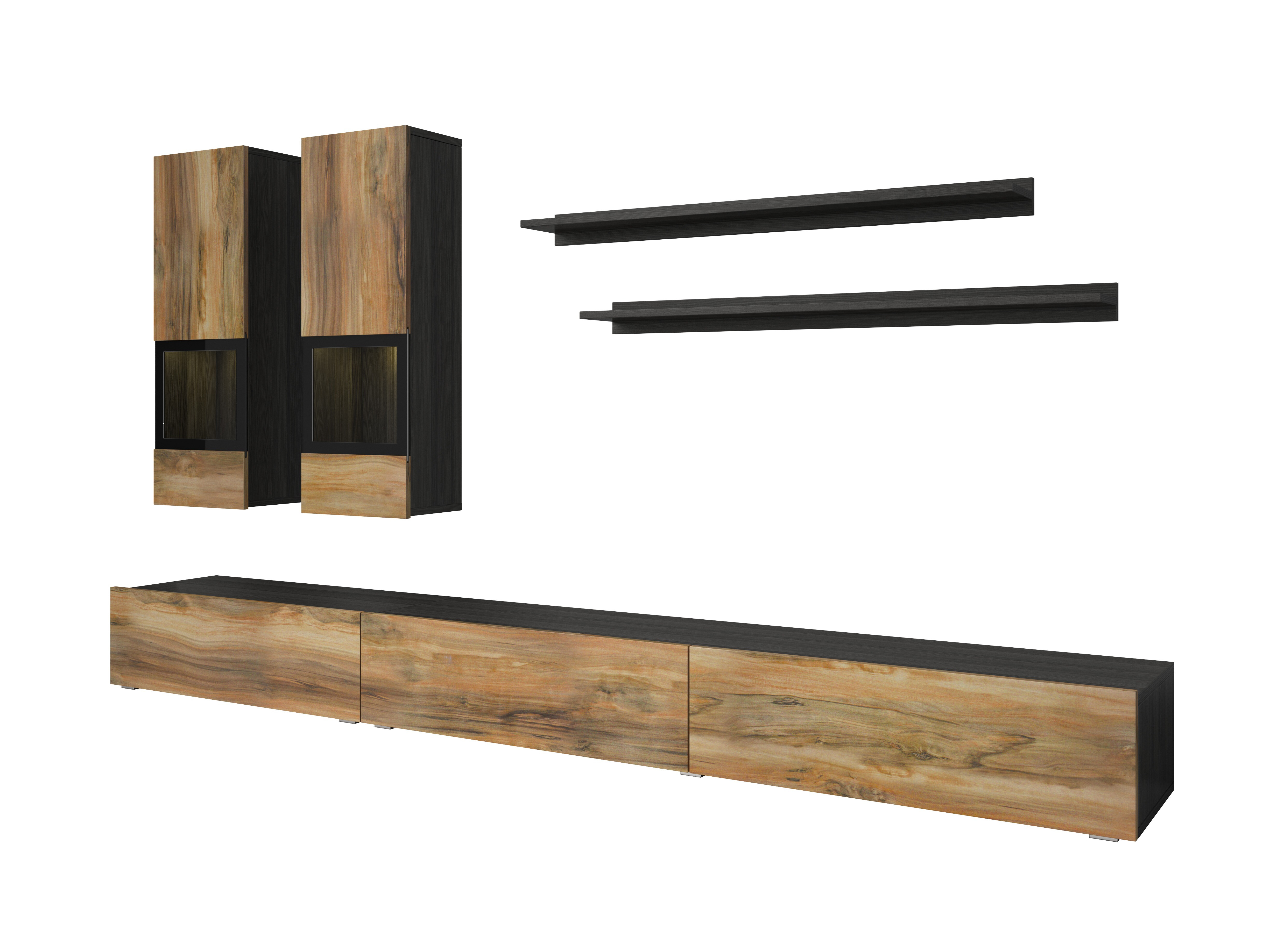 Set de living Serodeu 104 (Nuc + Maro închis)
