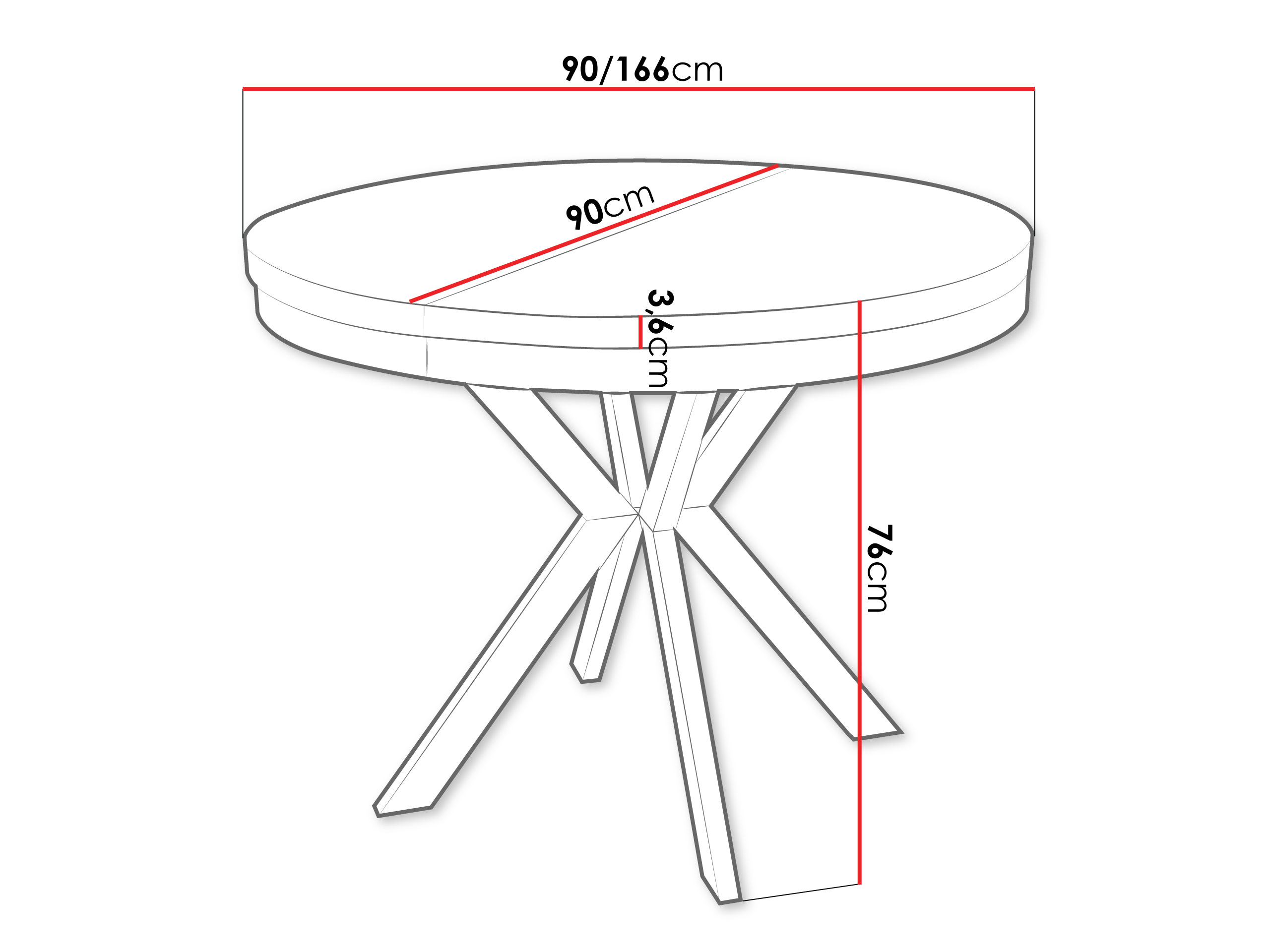 Masă Oswego 155 (Marmură neagră + Auriu)