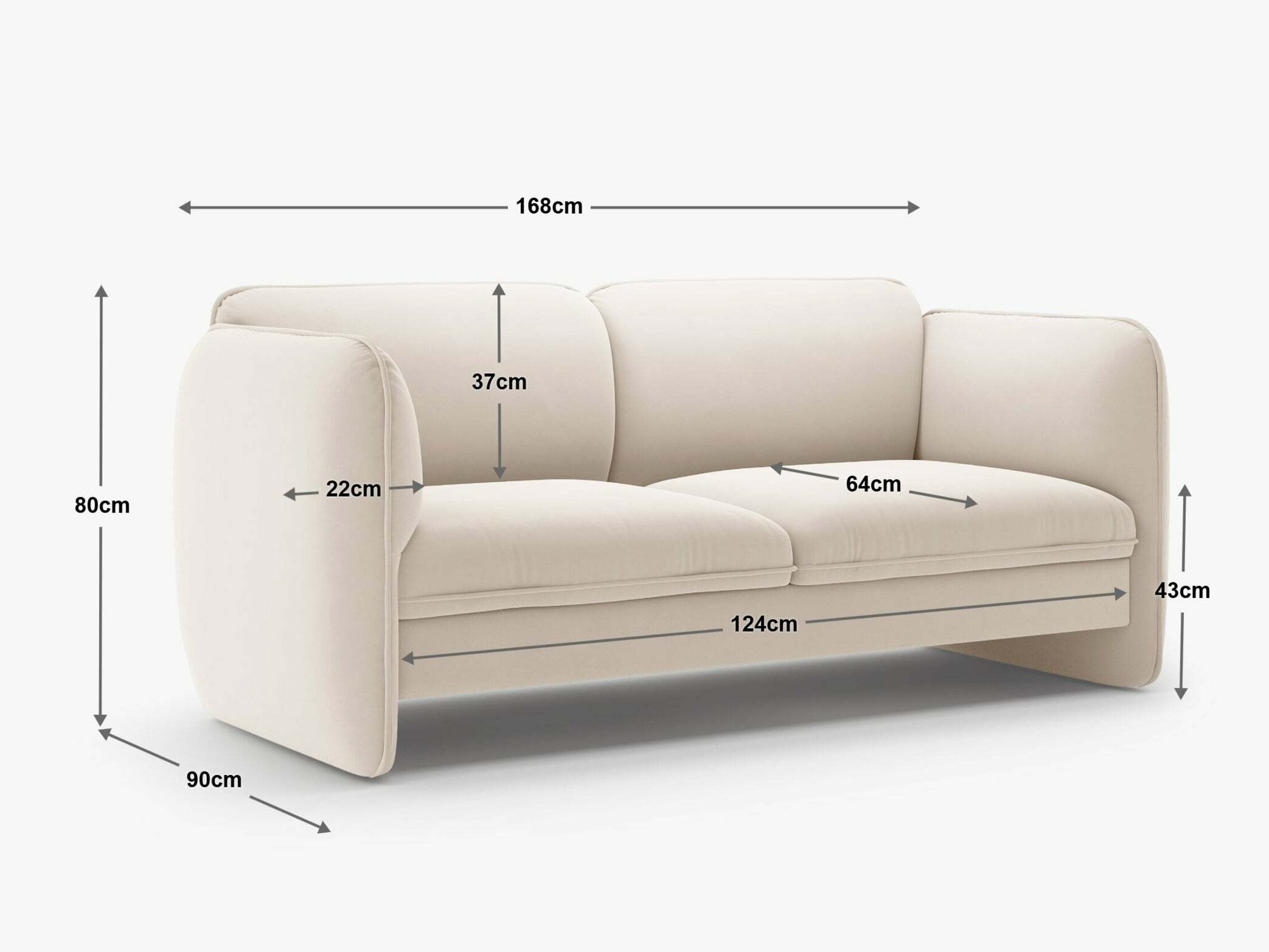Canapea Romsero 101 (Magic Velvet 2219)