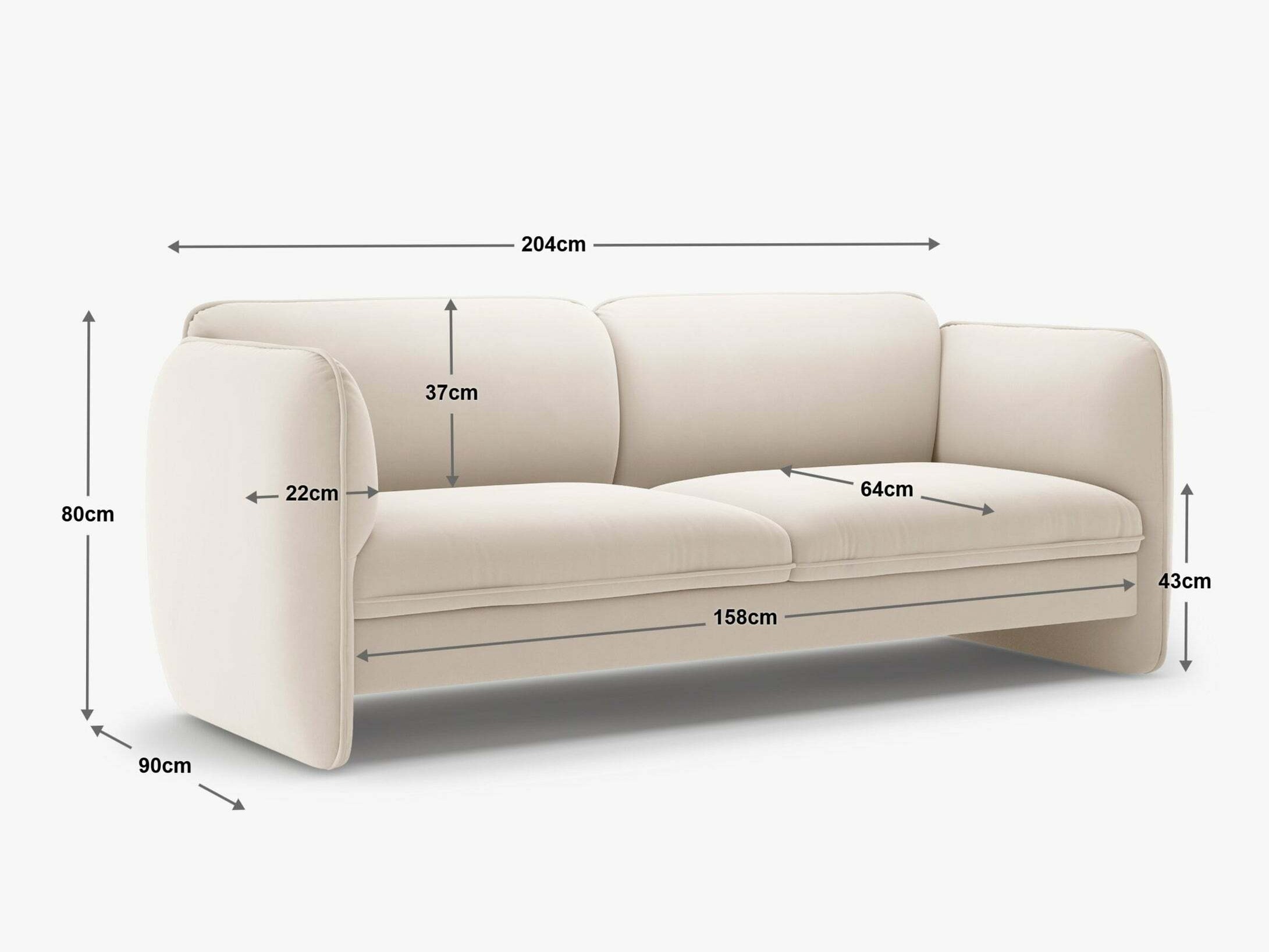 Canapea Romsero 102 (Magic Velvet 2299)
