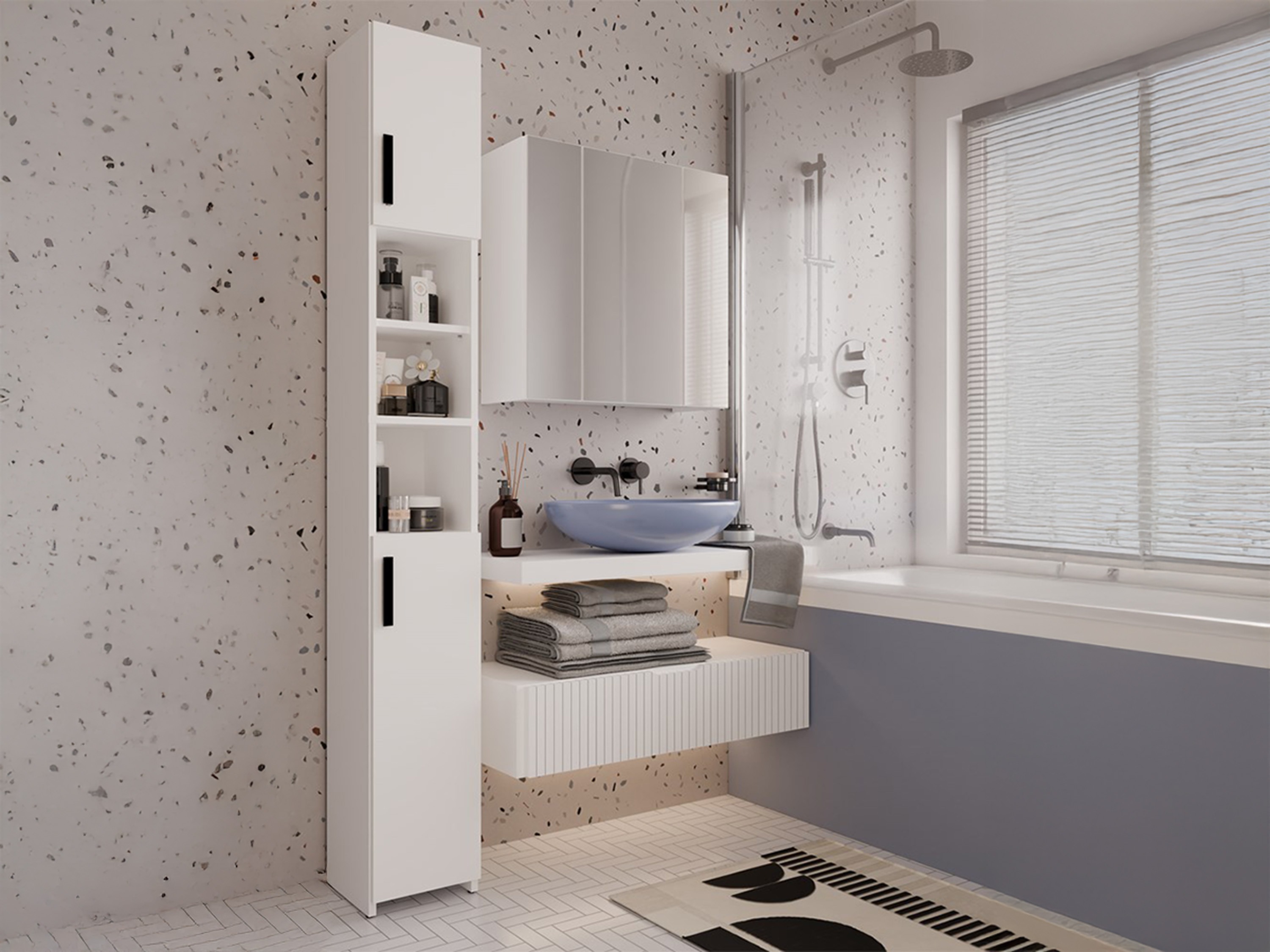 Cabinet de baie neancorat Mandeville 345