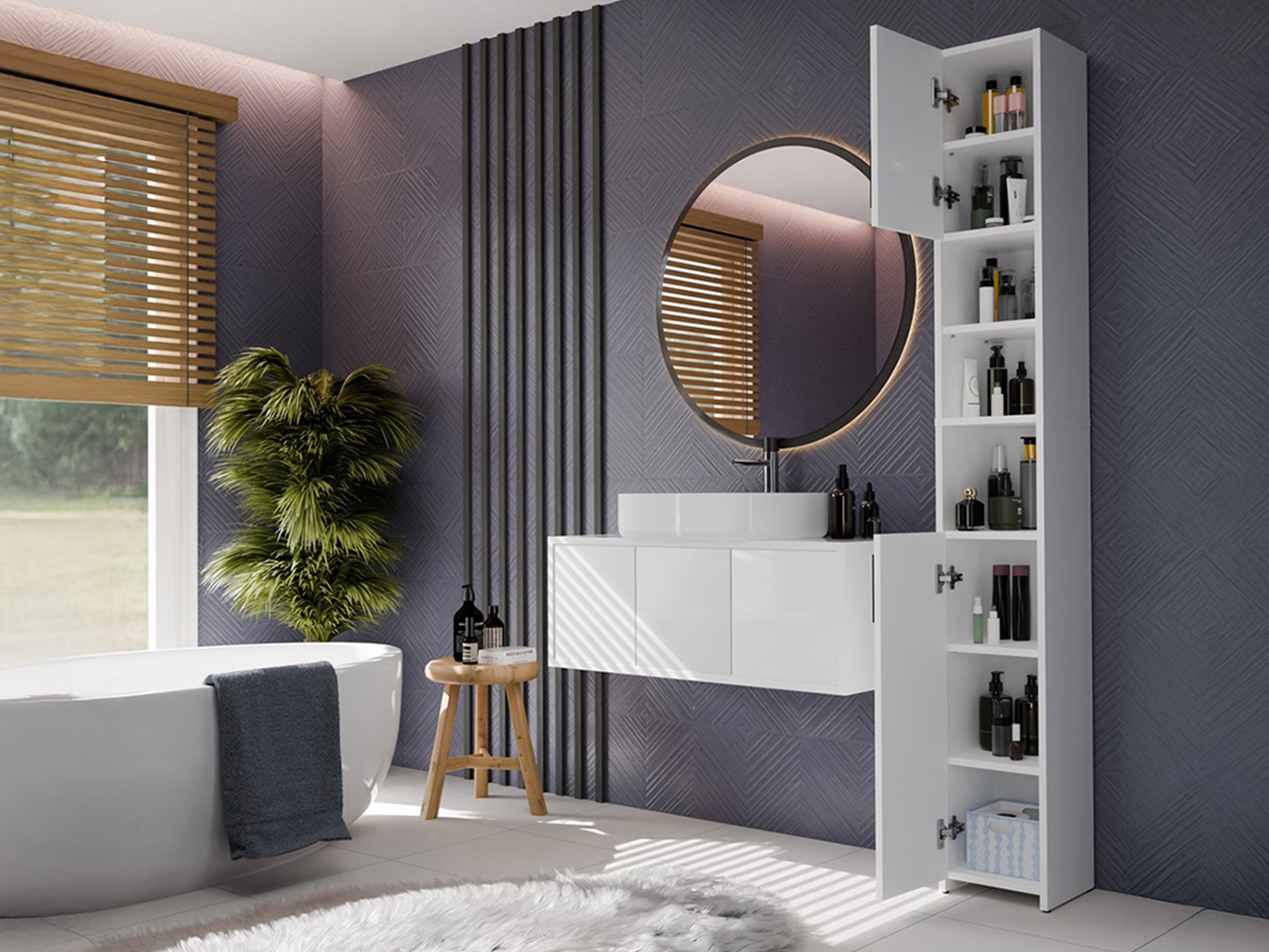 Cabinet de baie neancorat Mandeville 345