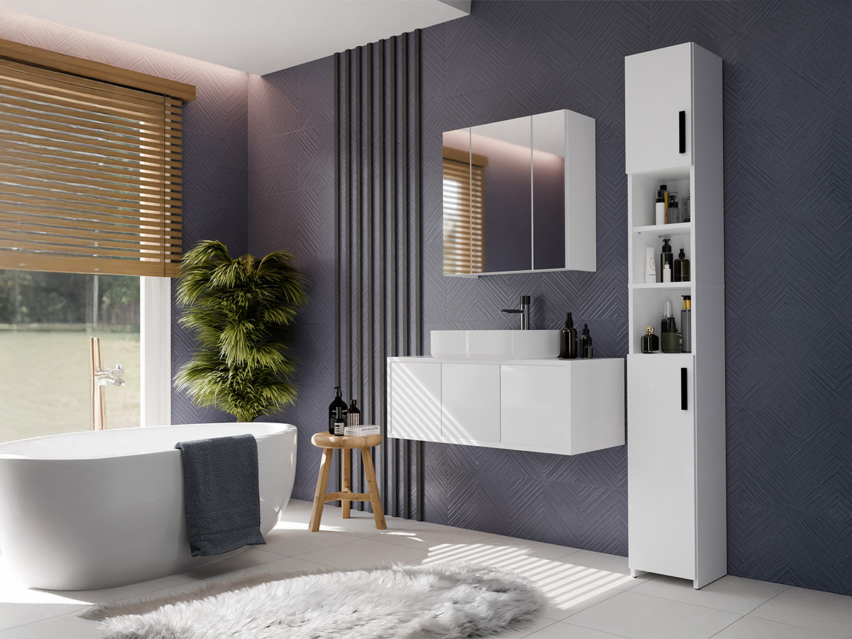 Dulap de baie cu oglindă Mandeville 343