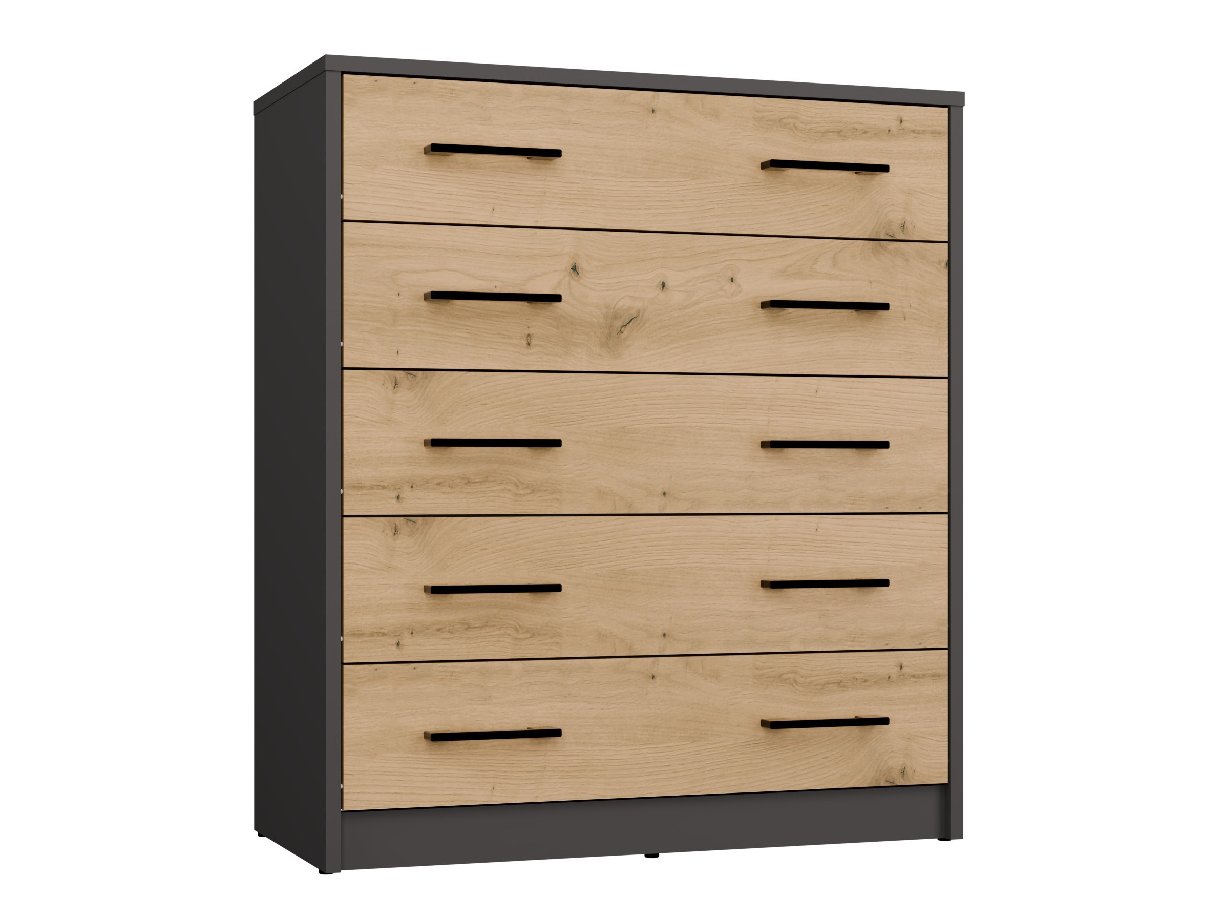 Dulap pantofi Mandeville 372 (Stejar artizan + Antracit)