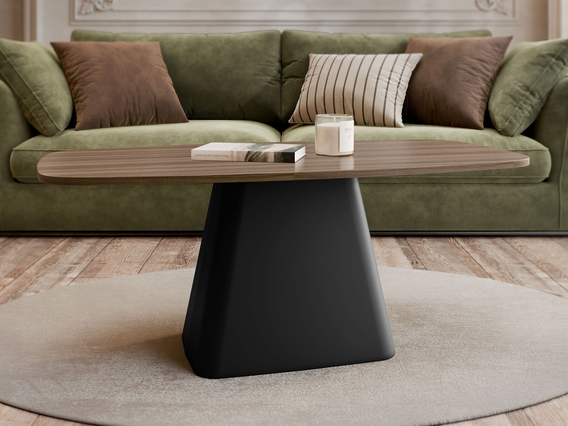 Măsuță de cafea Oswego 158 (Nuc)