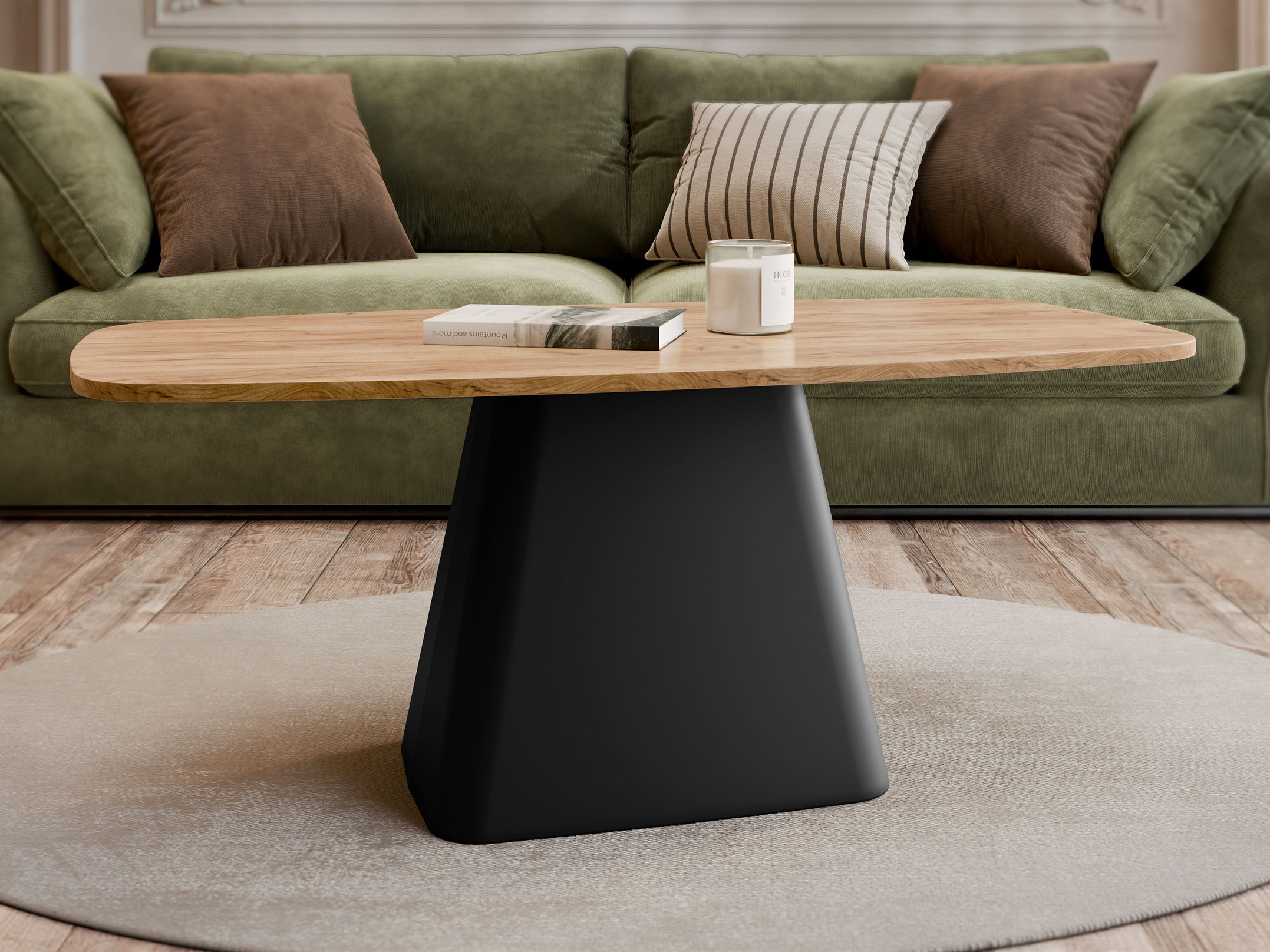 Măsuță de cafea Oswego 158 (Stejar Craft auriu)
