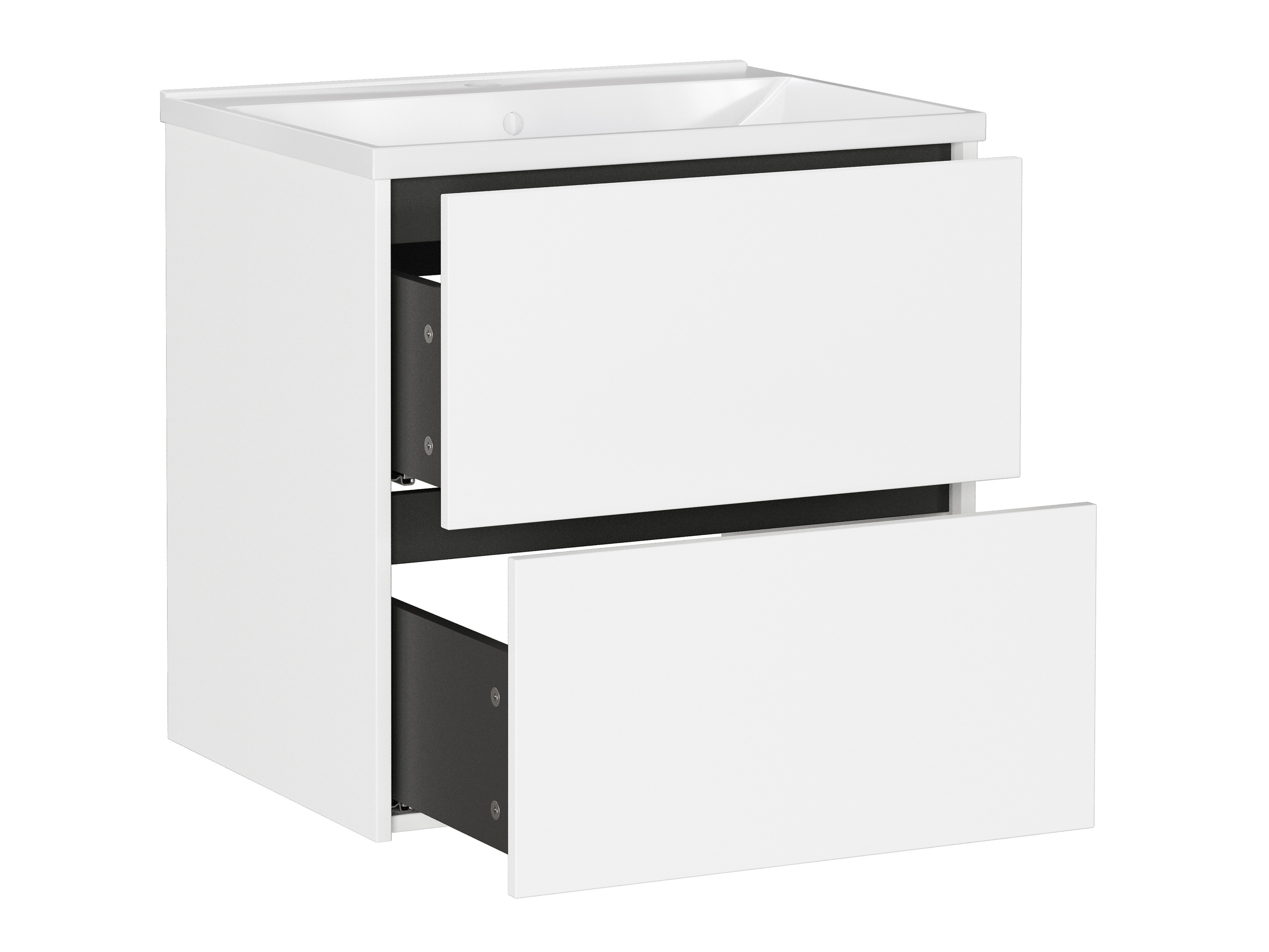 Cabinet atârnat pentru baie Sacramento 522 (Alb)