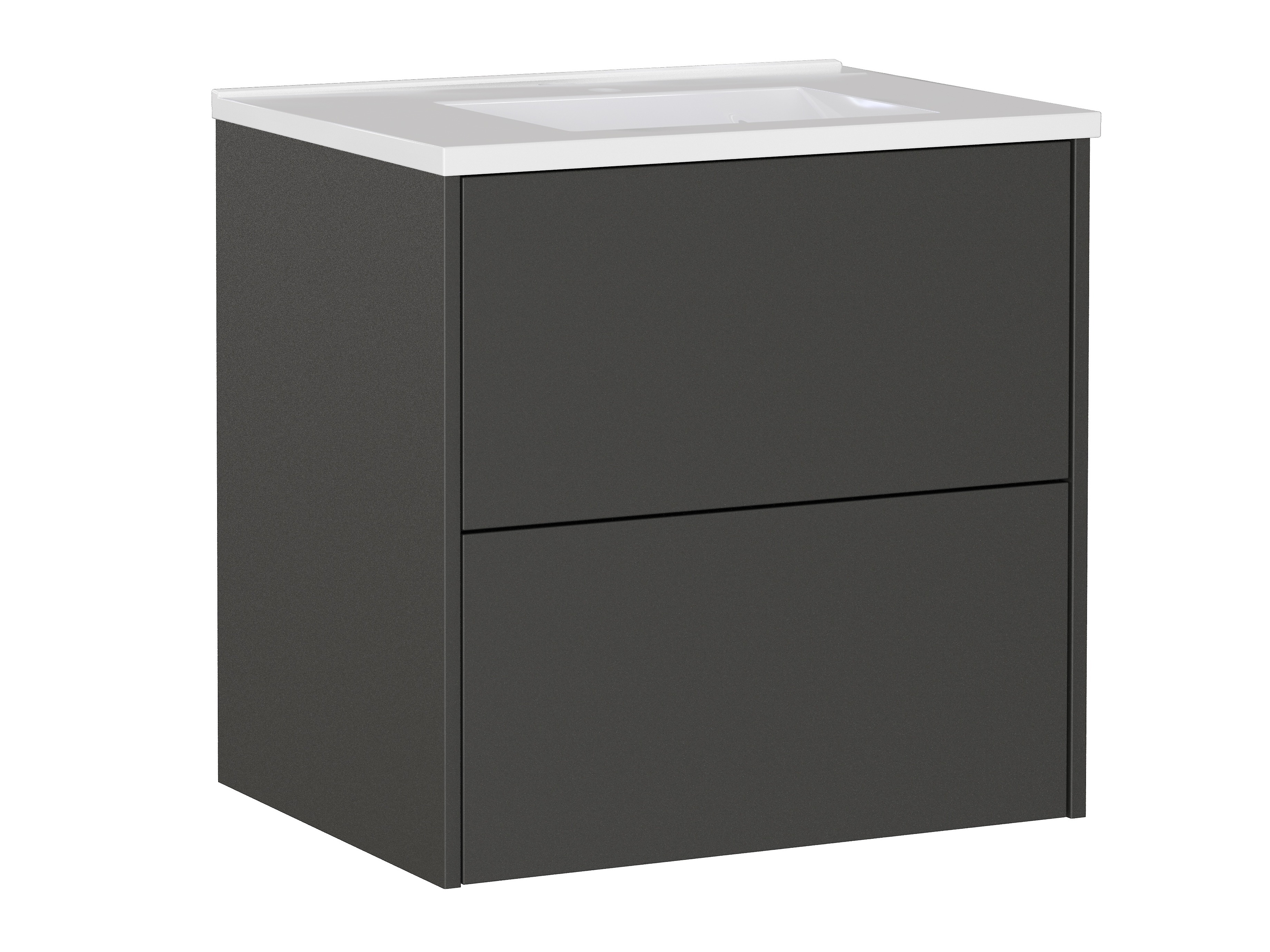 Cabinet atârnat pentru baie Sacramento 522 (Grafit)