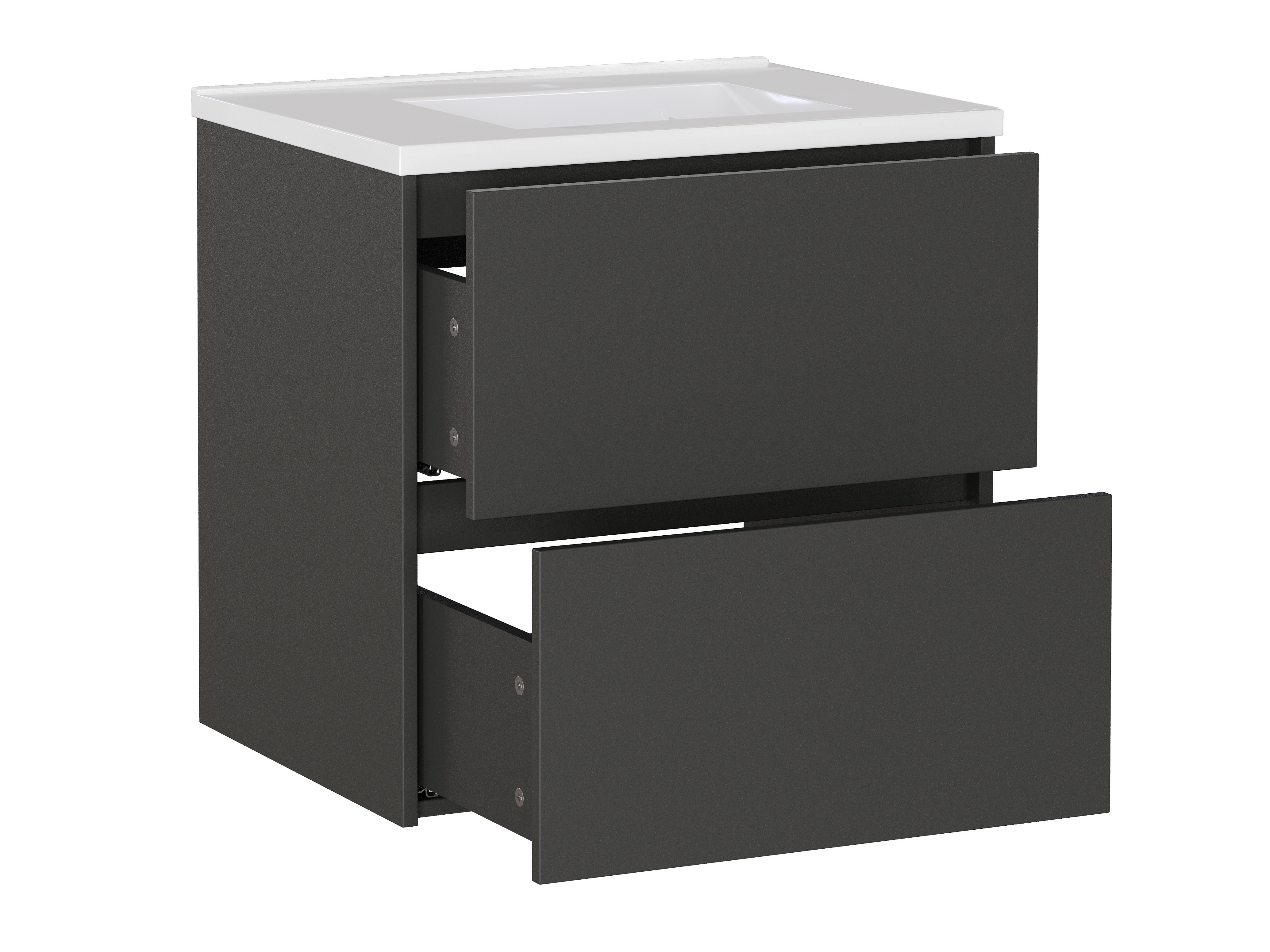 Cabinet atârnat pentru baie Sacramento 522 (Grafit)