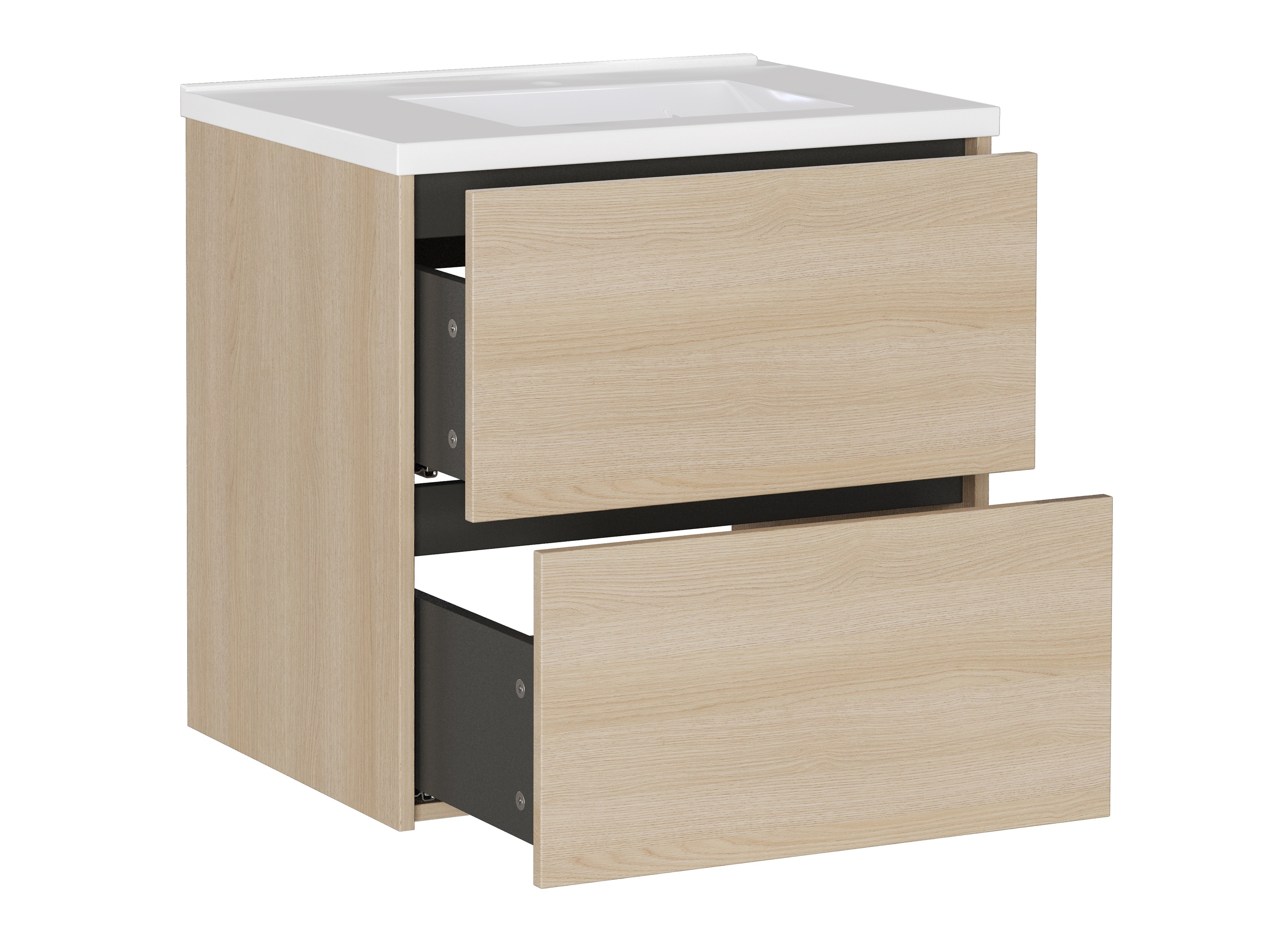 Cabinet atârnat pentru baie Sacramento 522 (Stejar)