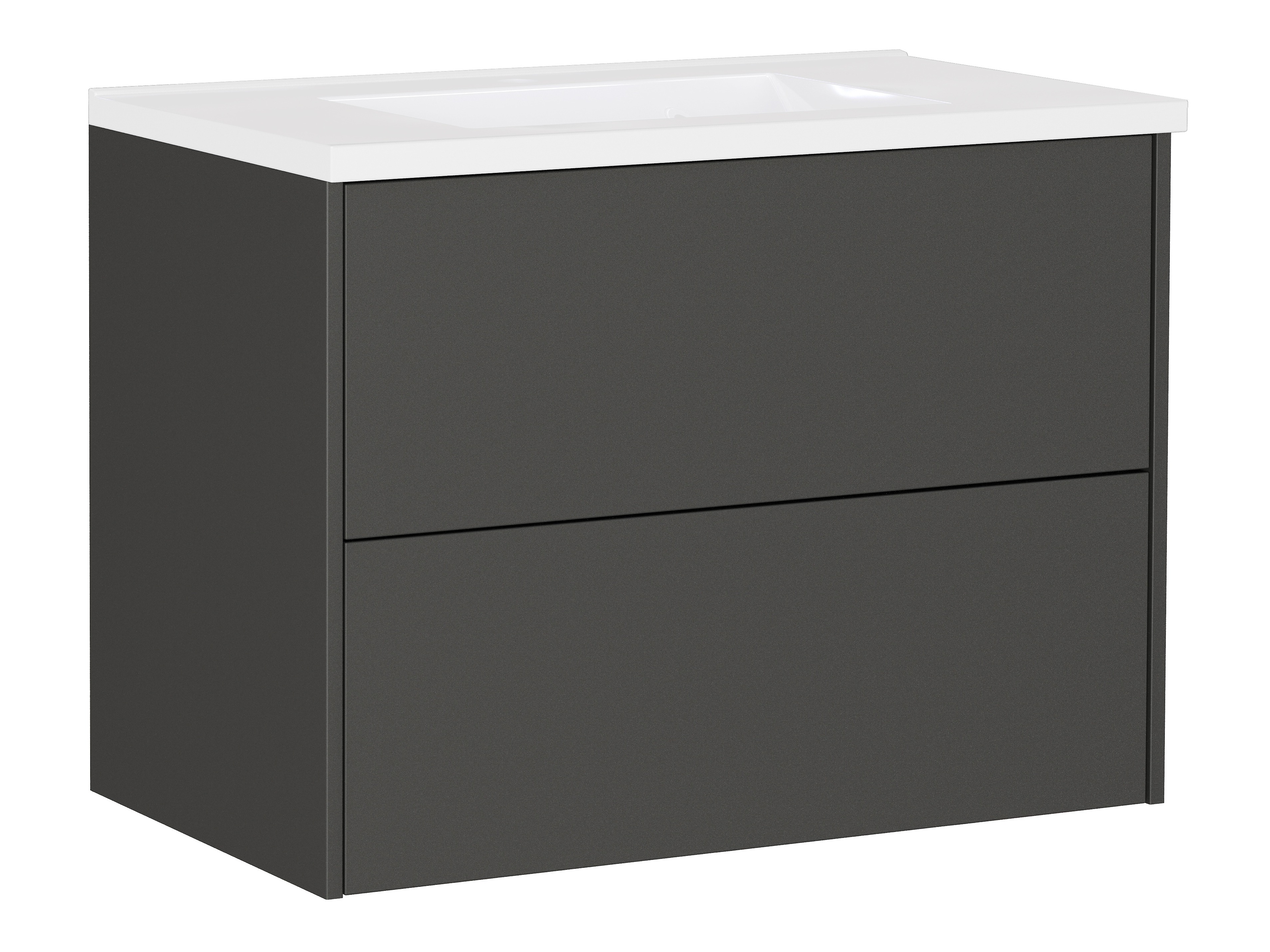 Cabinet atârnat pentru baie Sacramento 523 (Grafit)