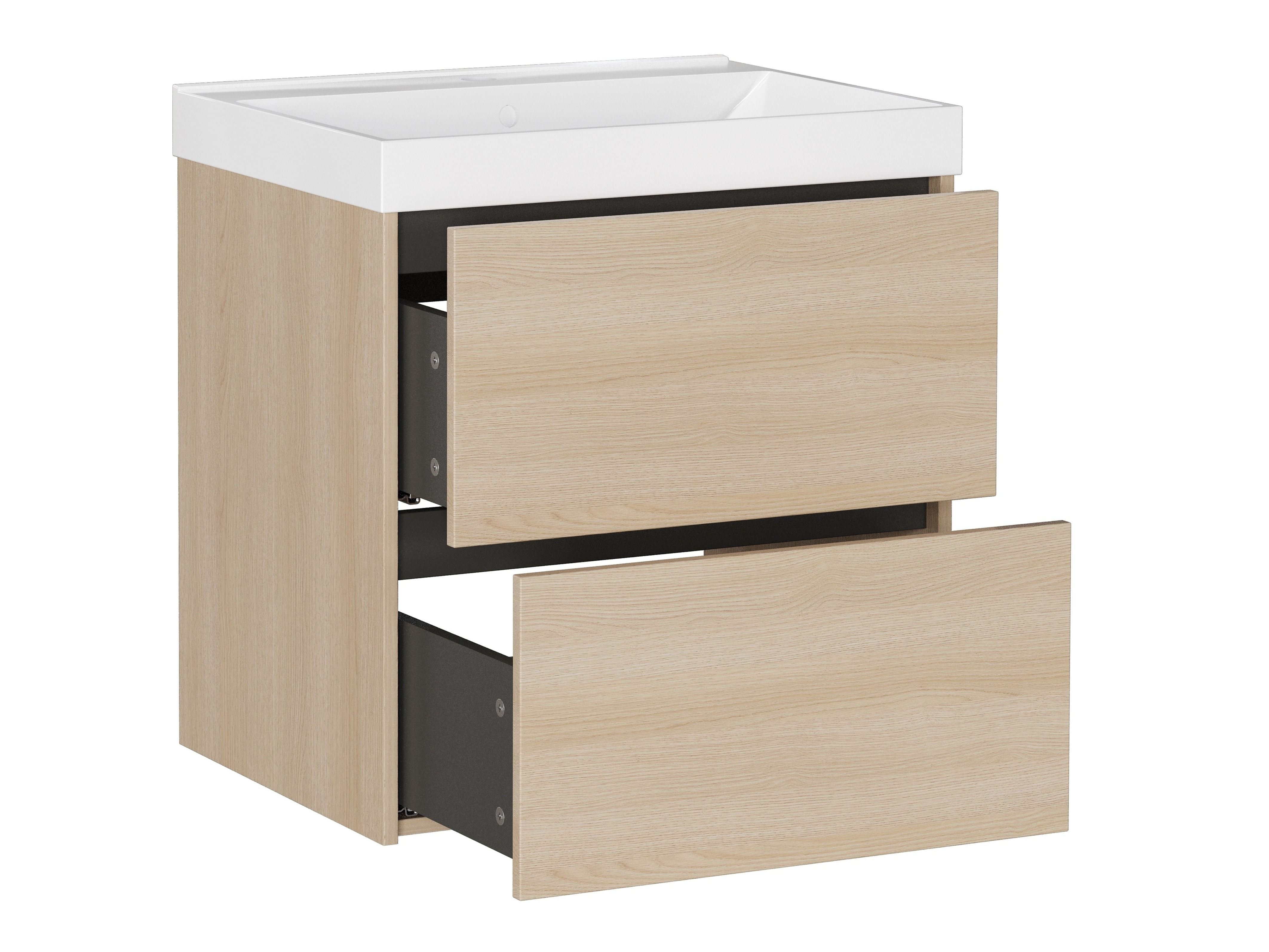 Cabinet atârnat pentru baie Sacramento 524 (Stejar)