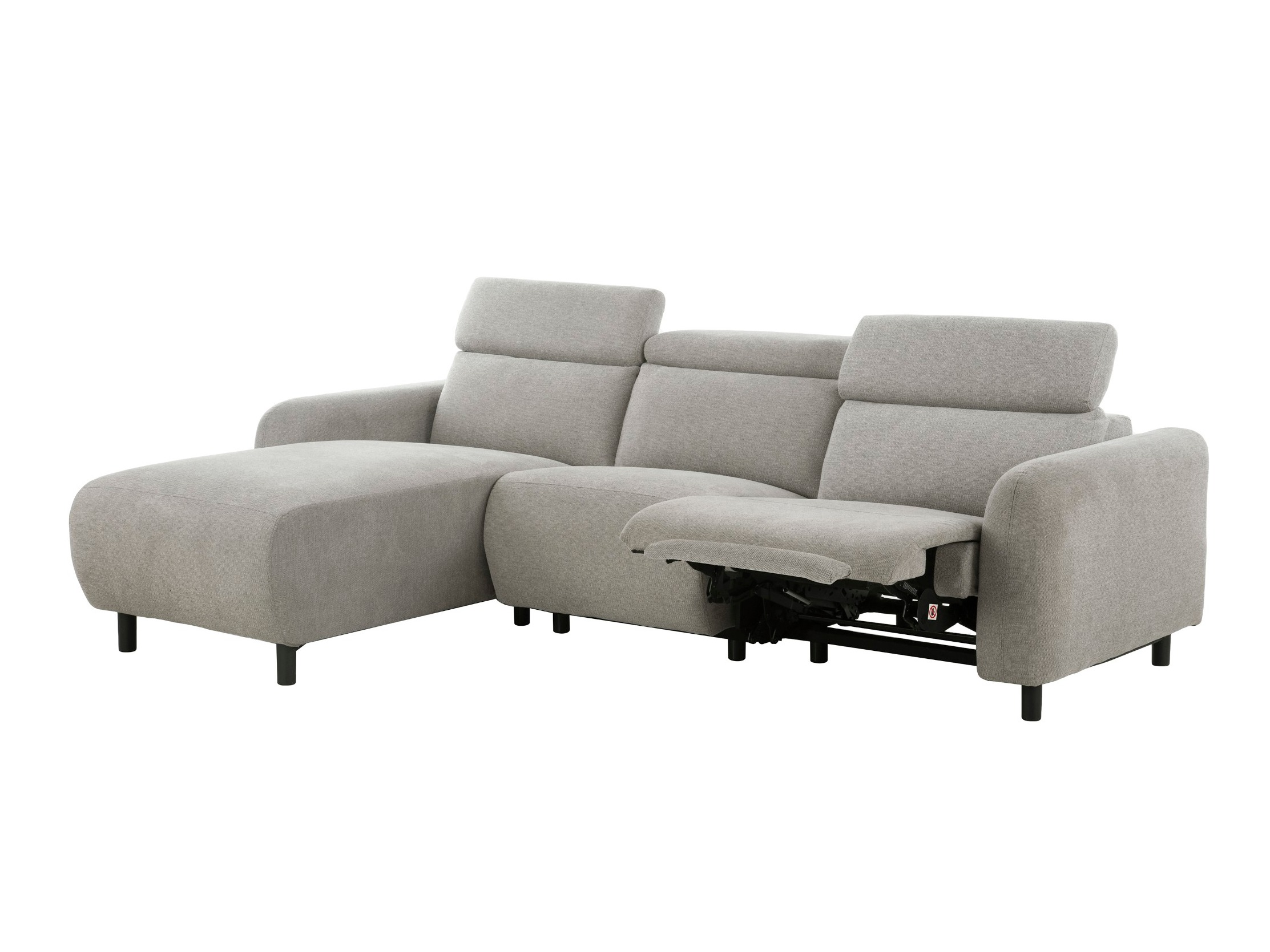 Colțar cu recliner Denton 1509 (Gri deschis)