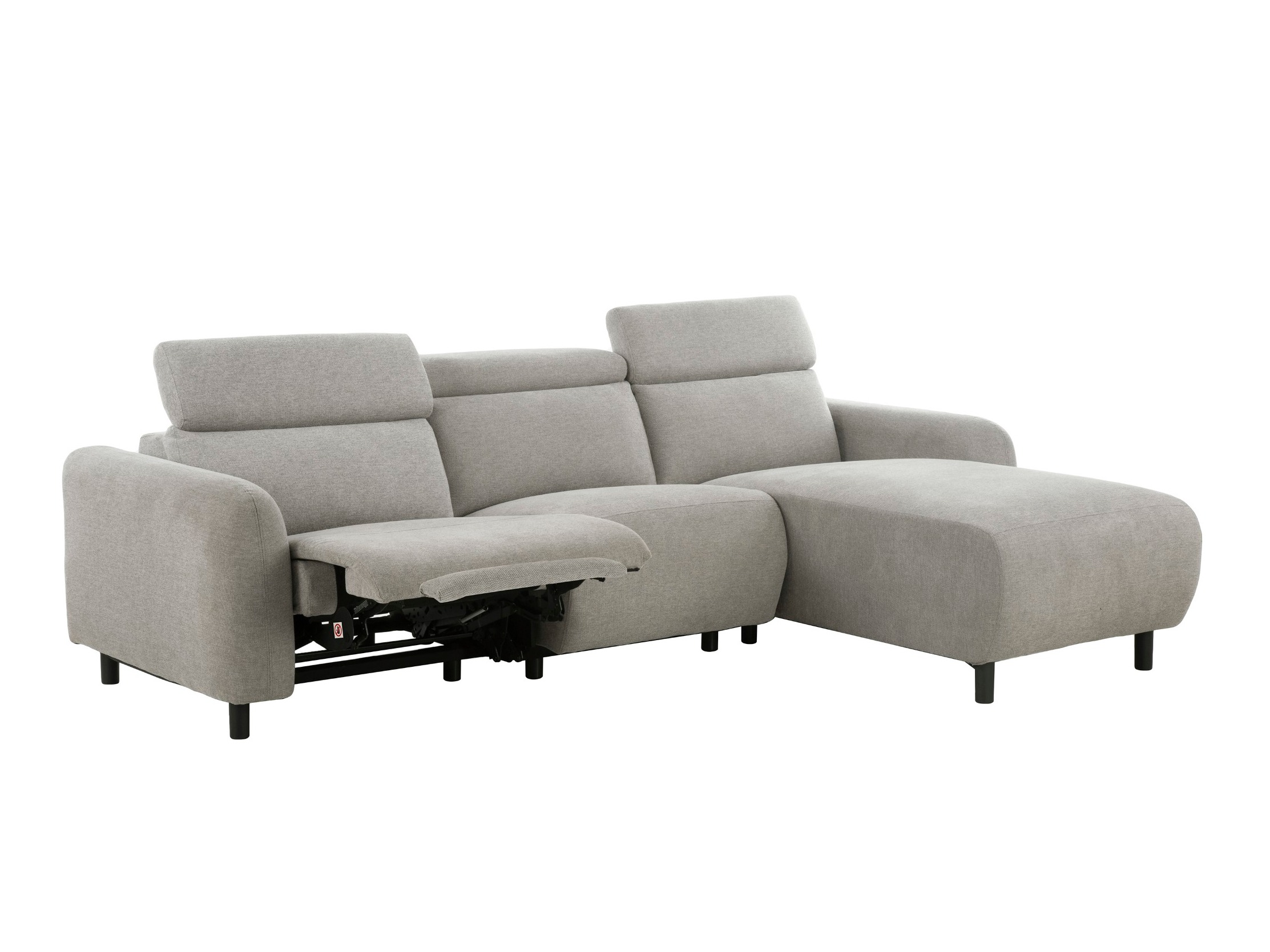Colțar cu recliner Denton 1509 (Gri deschis)