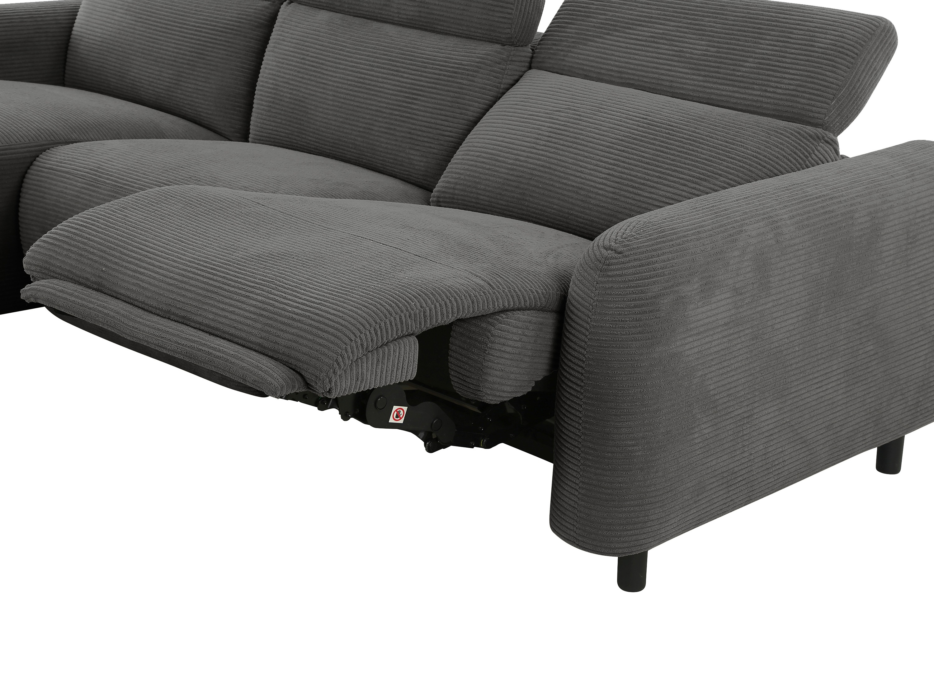 Colțar cu recliner Denton 1509 (Gri)