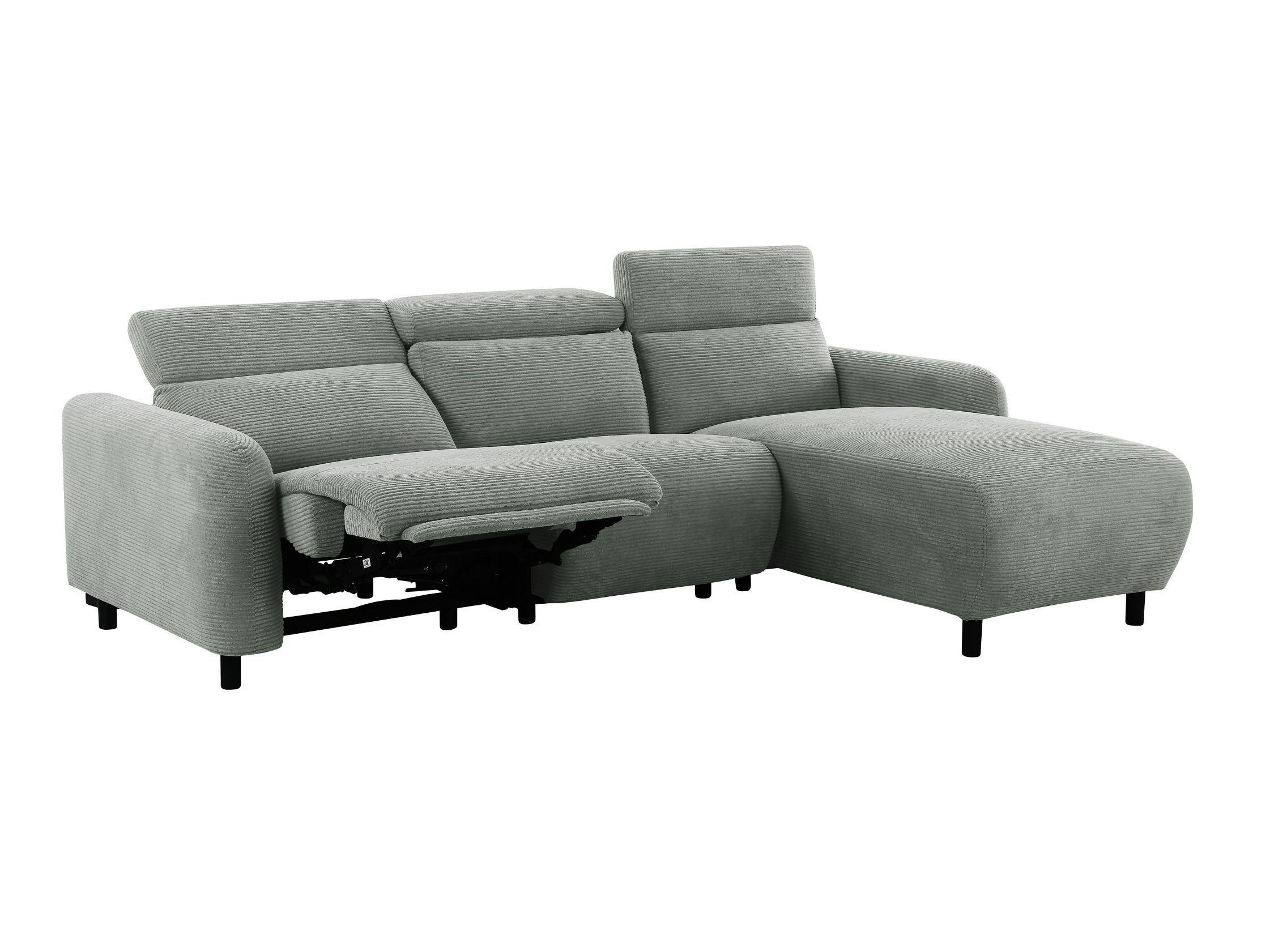 Colțar cu recliner Denton 1509 (Gri)