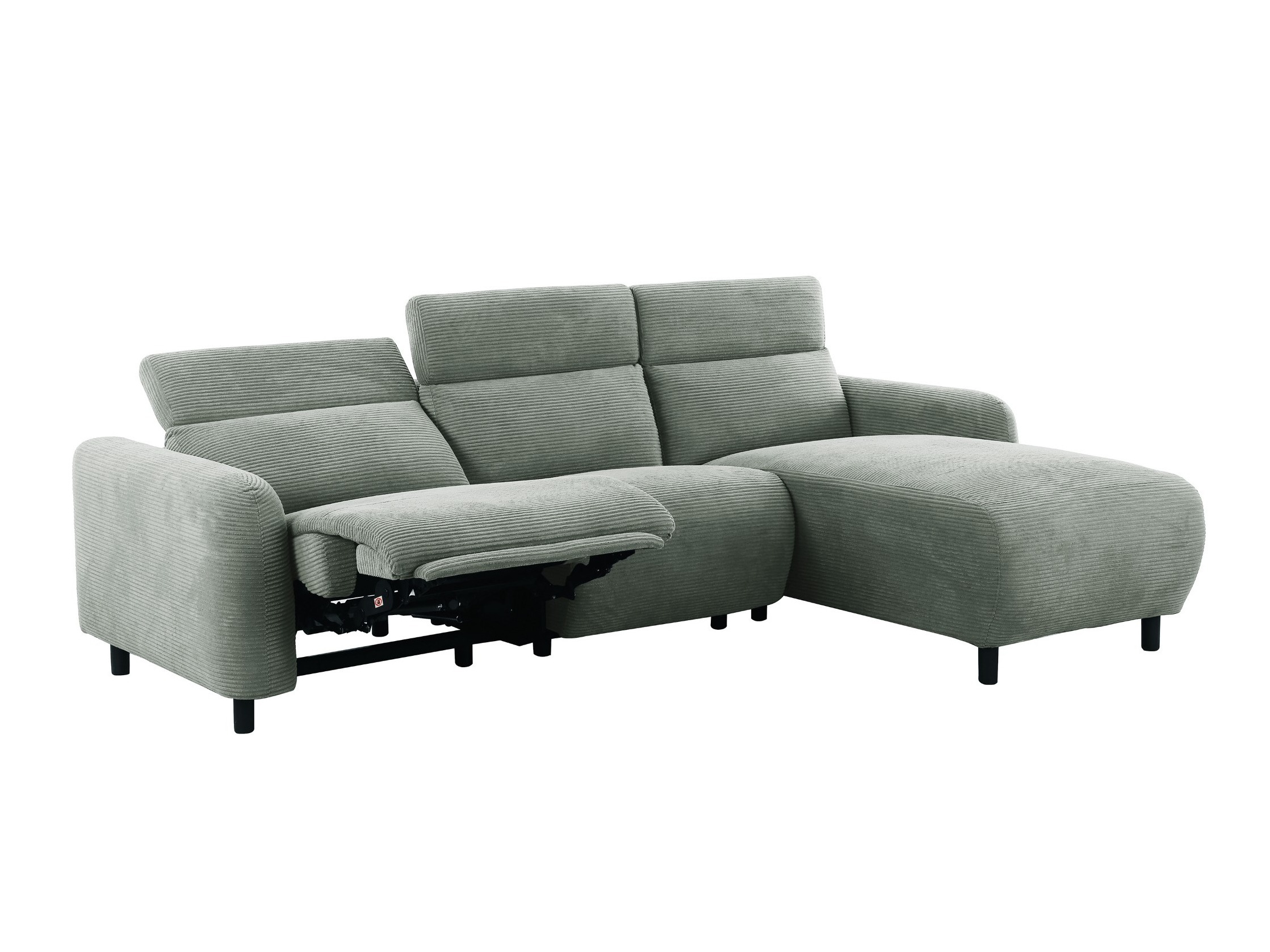 Colțar cu recliner Denton 1509 (Gri)