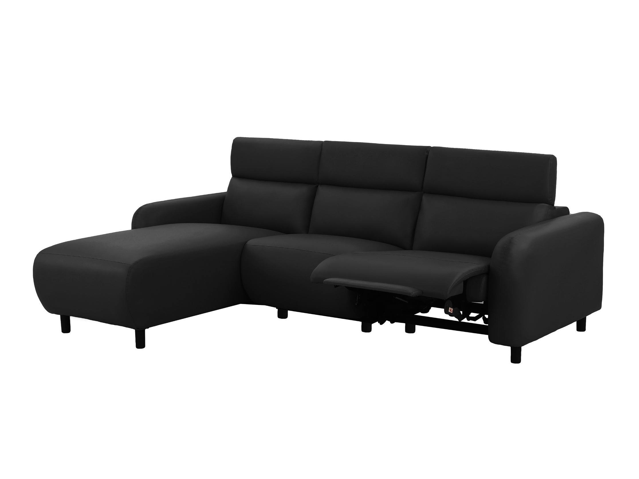 Colțar cu recliner Denton 1509 (Negru)